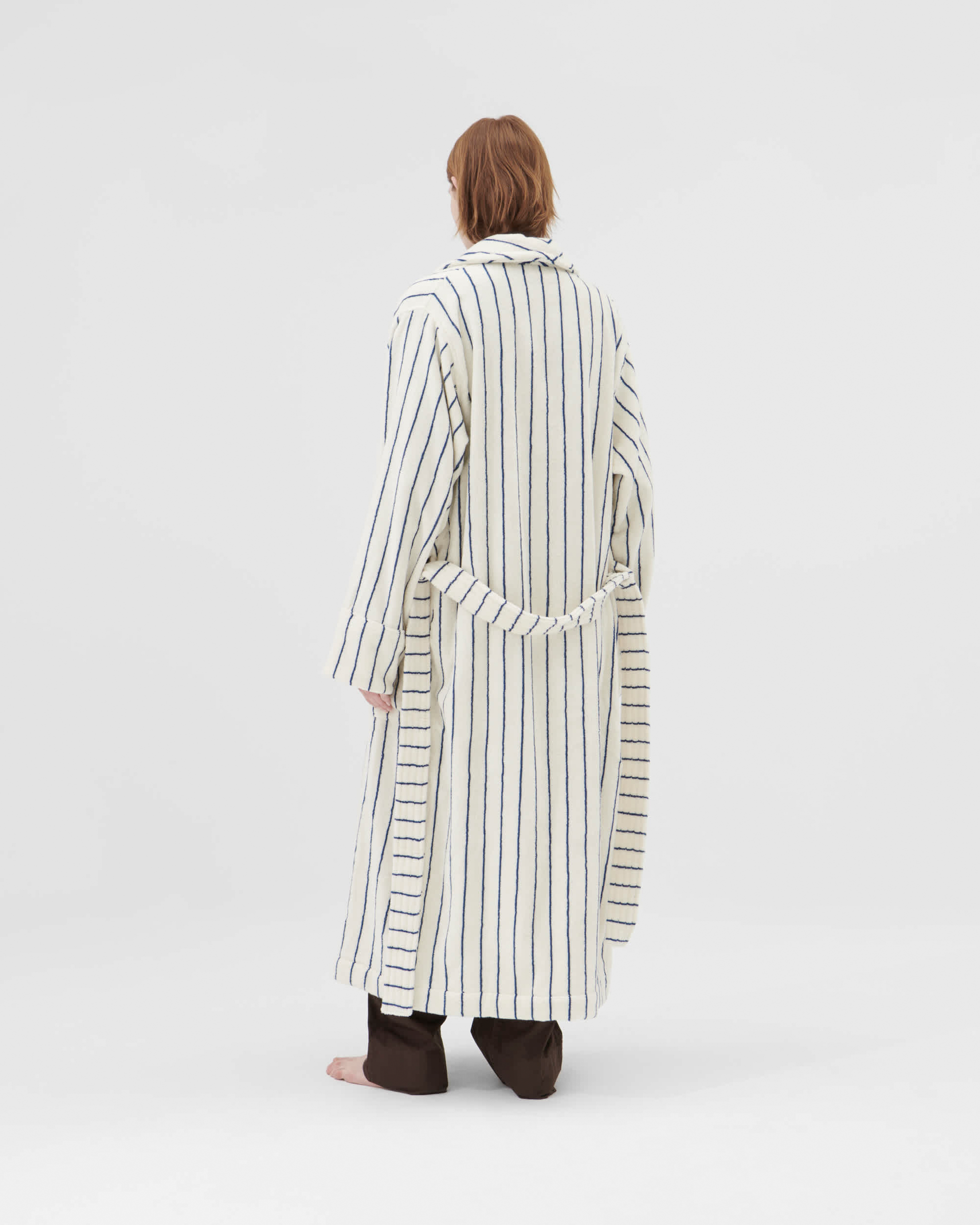 Classic Bathrobes (Striped) - Lima / Brown Stripes