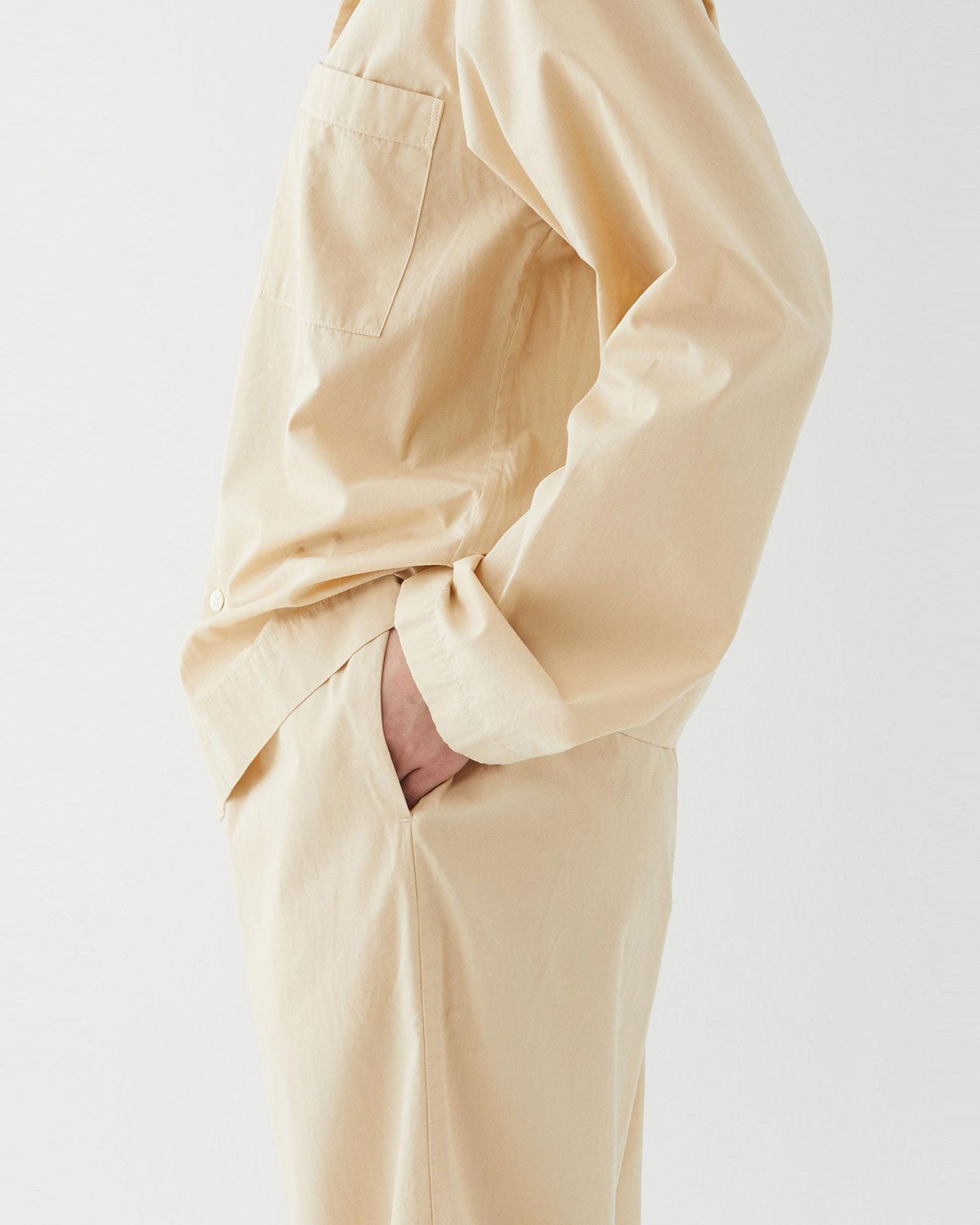 Sleepwear (Poplin) L/S Shirt - Khaki