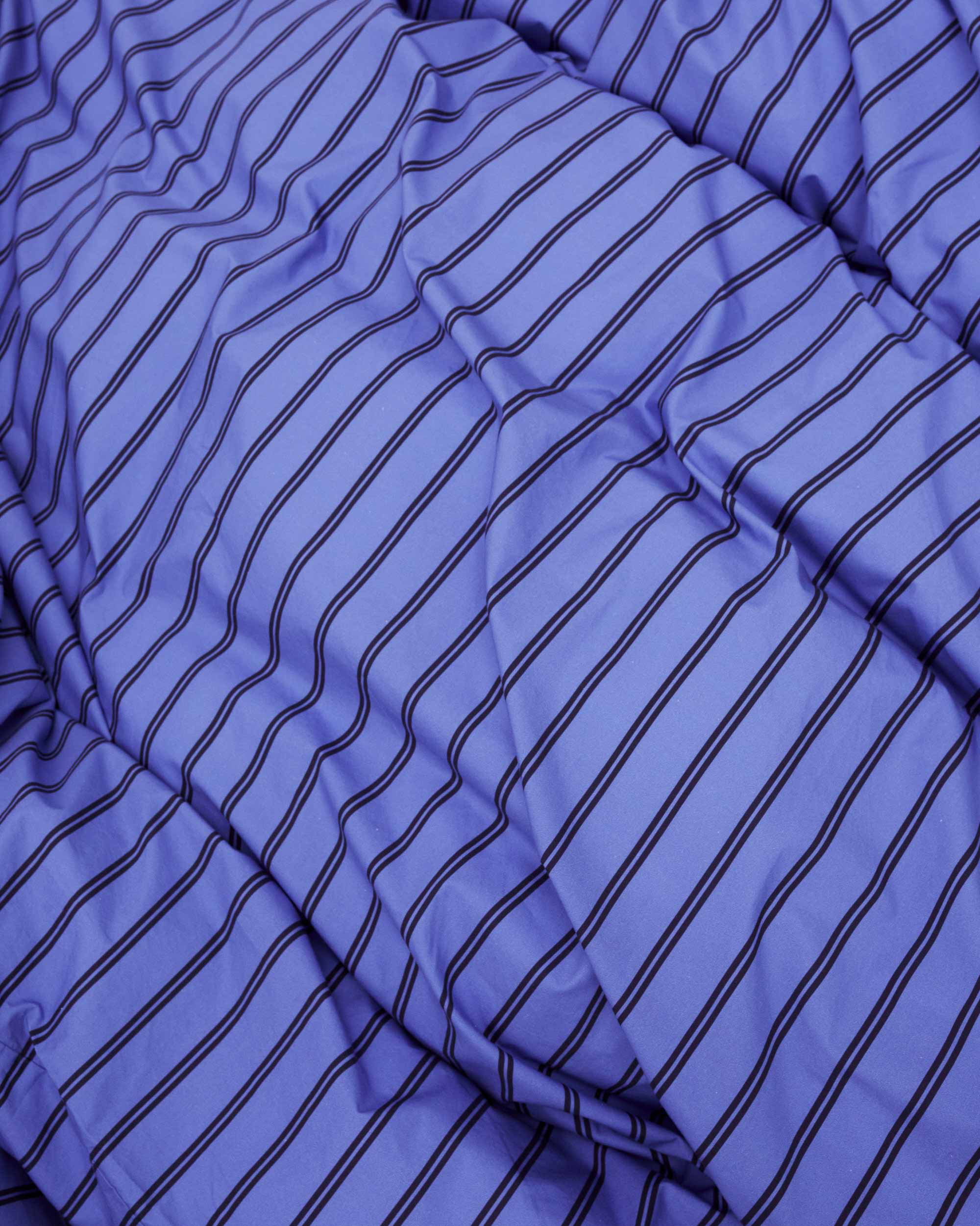 Cotton Percale Queen Duvet Cover - Boro Stripes
