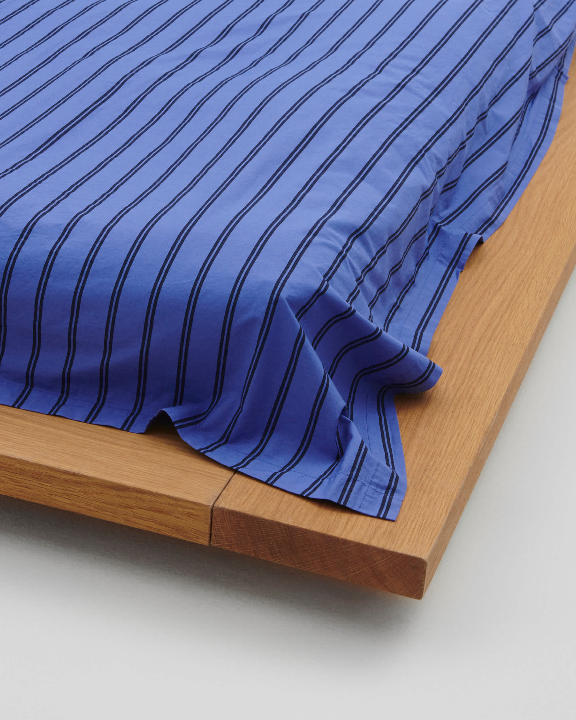 Cotton Percale Queen Duvet Cover - Boro Stripes