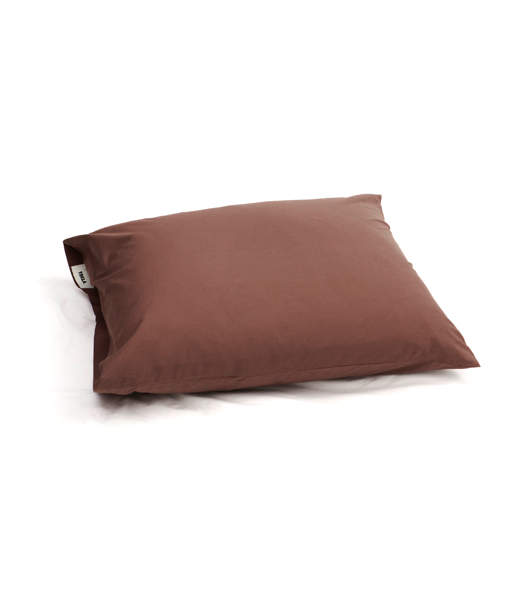 Organic Cotton Percale Pillow Cases - Cocoa Brown