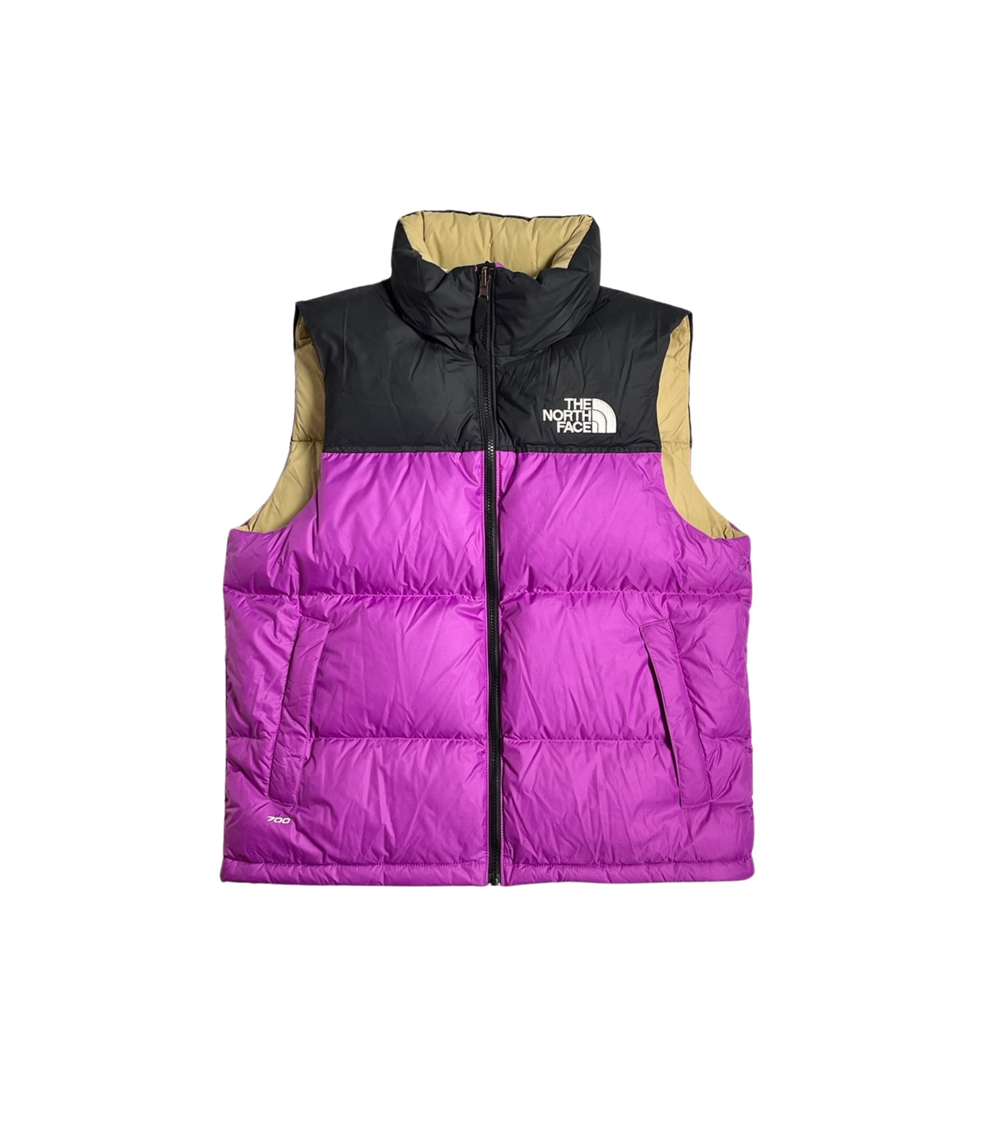 1996 Retro Nuptse Vest Jacket - Purple / Cactus Flower