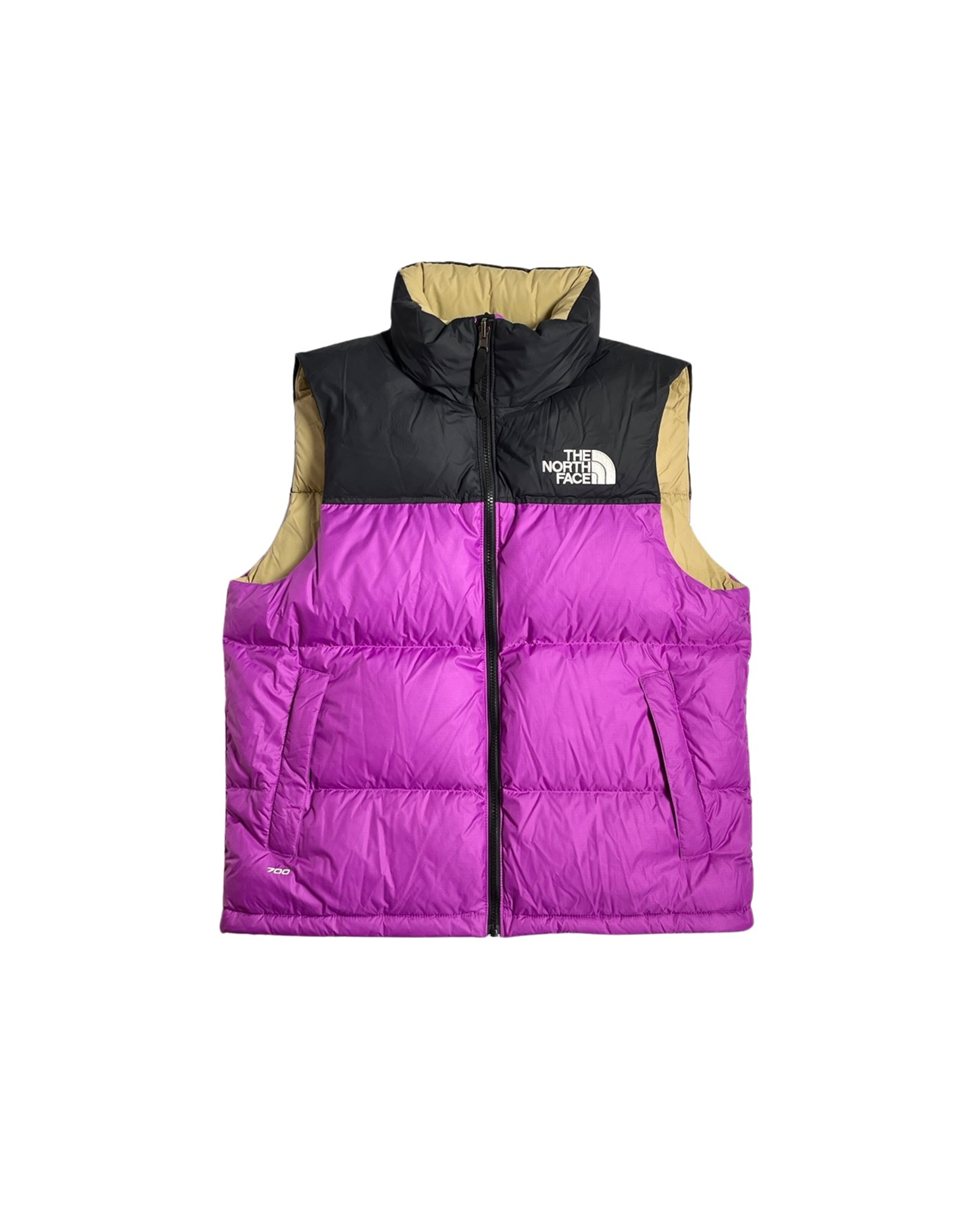 1996 Retro Nuptse Vest Jacket - Purple / Cactus Flower