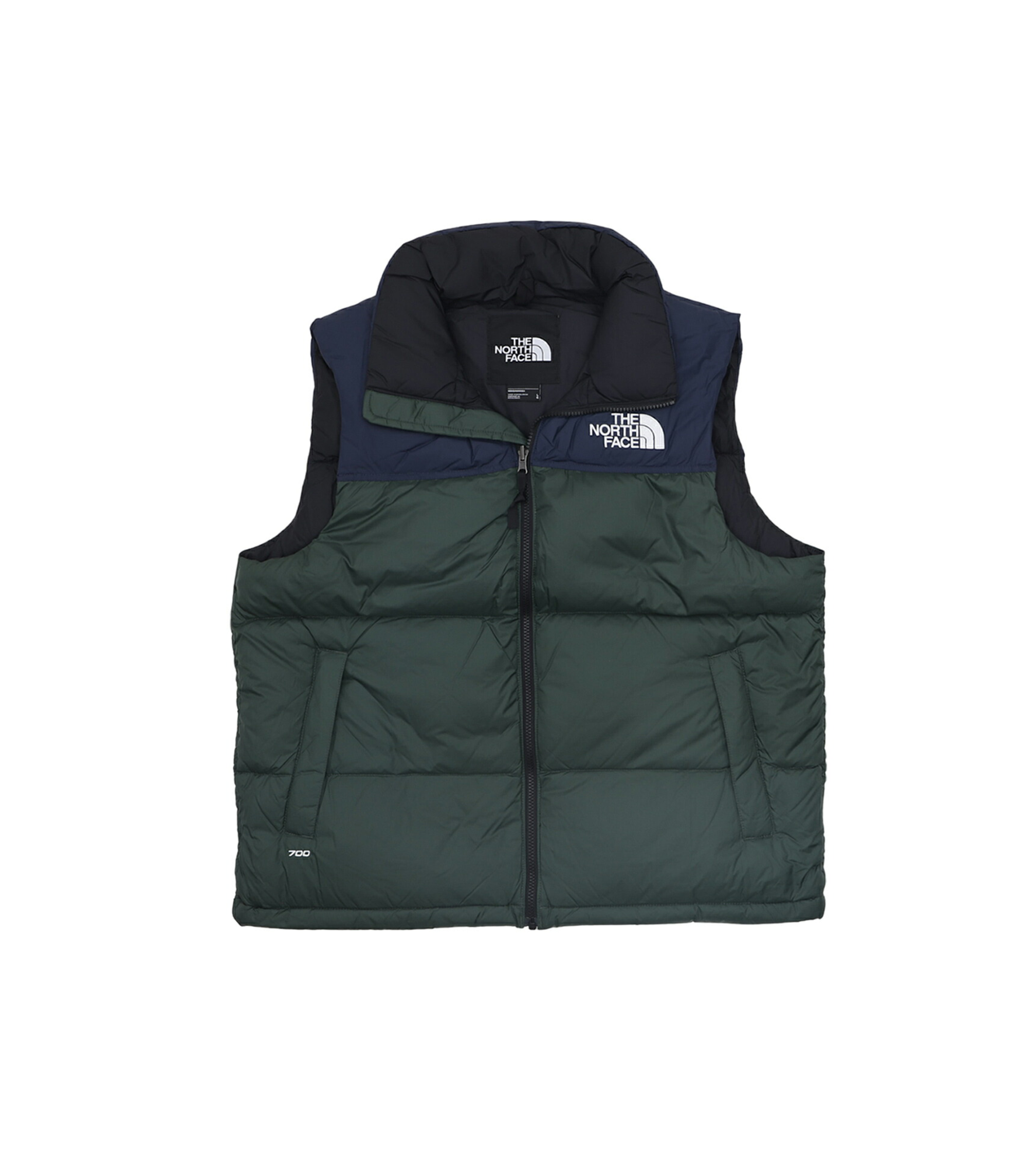1996 Nuptse Vest - Pine Needle / Summit Navy