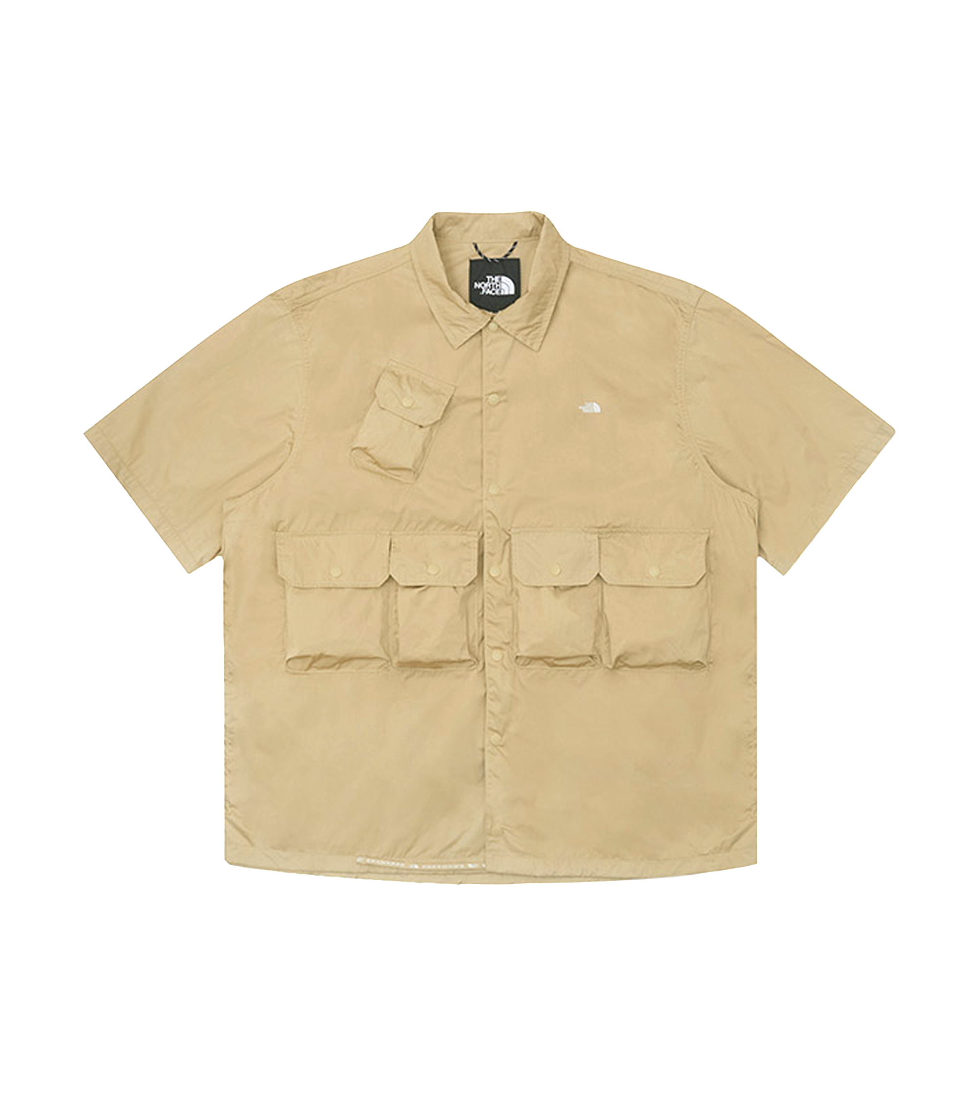 Short-Sleeve Solid Shirt AP - Khaki Stone