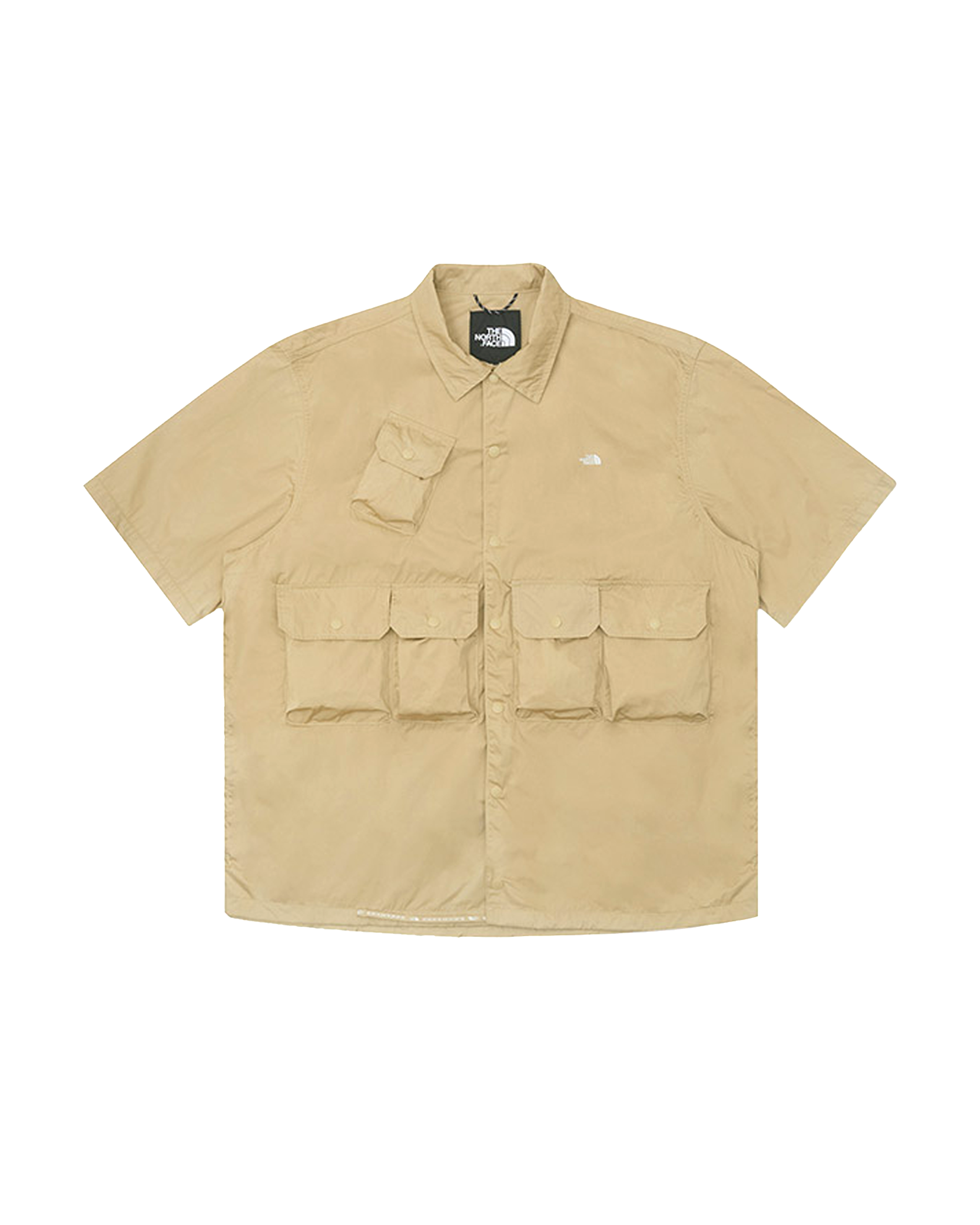 Short-Sleeve Solid Shirt AP - Khaki Stone