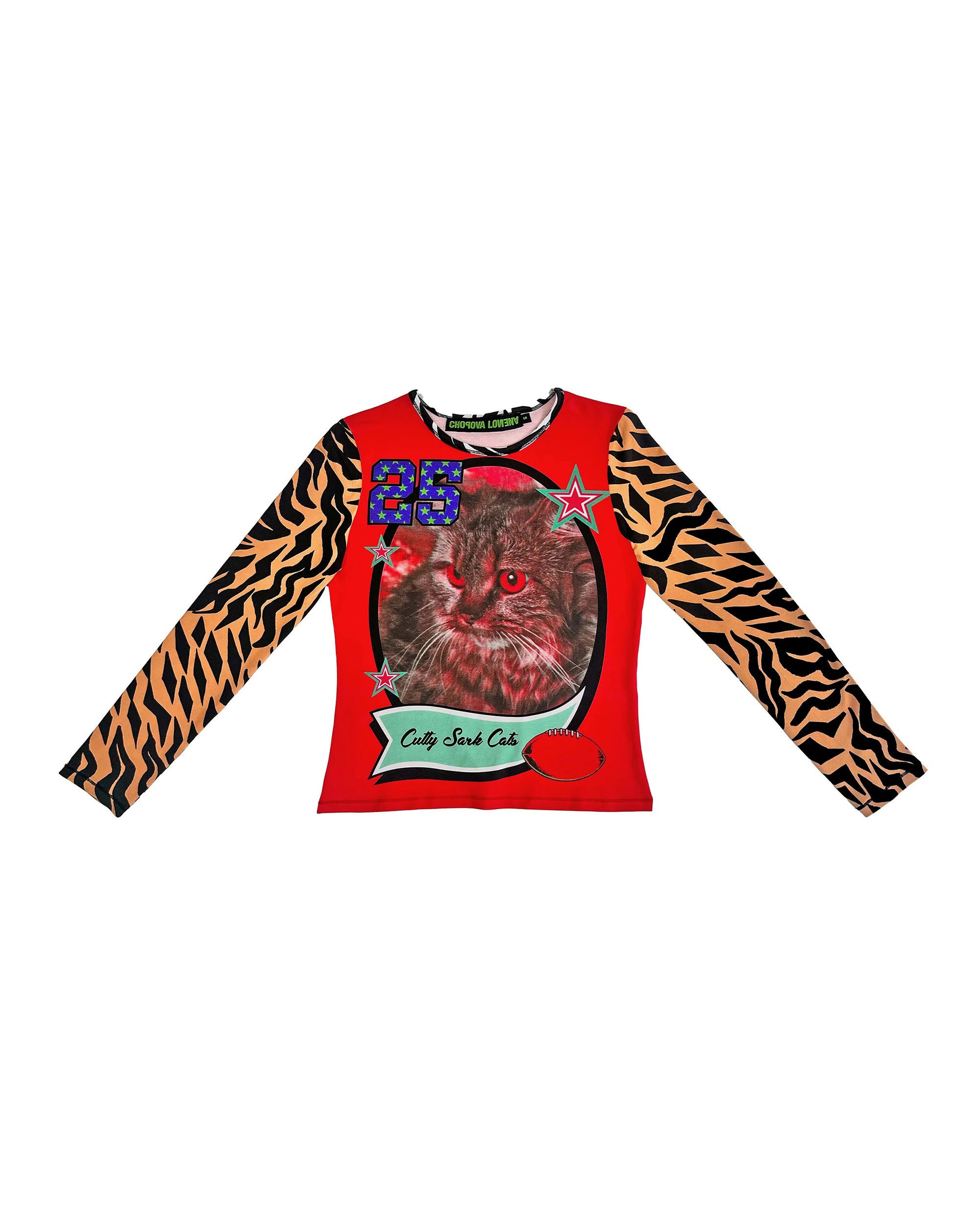 Cutty Sark Cats Fitted Jersey L/S - Red