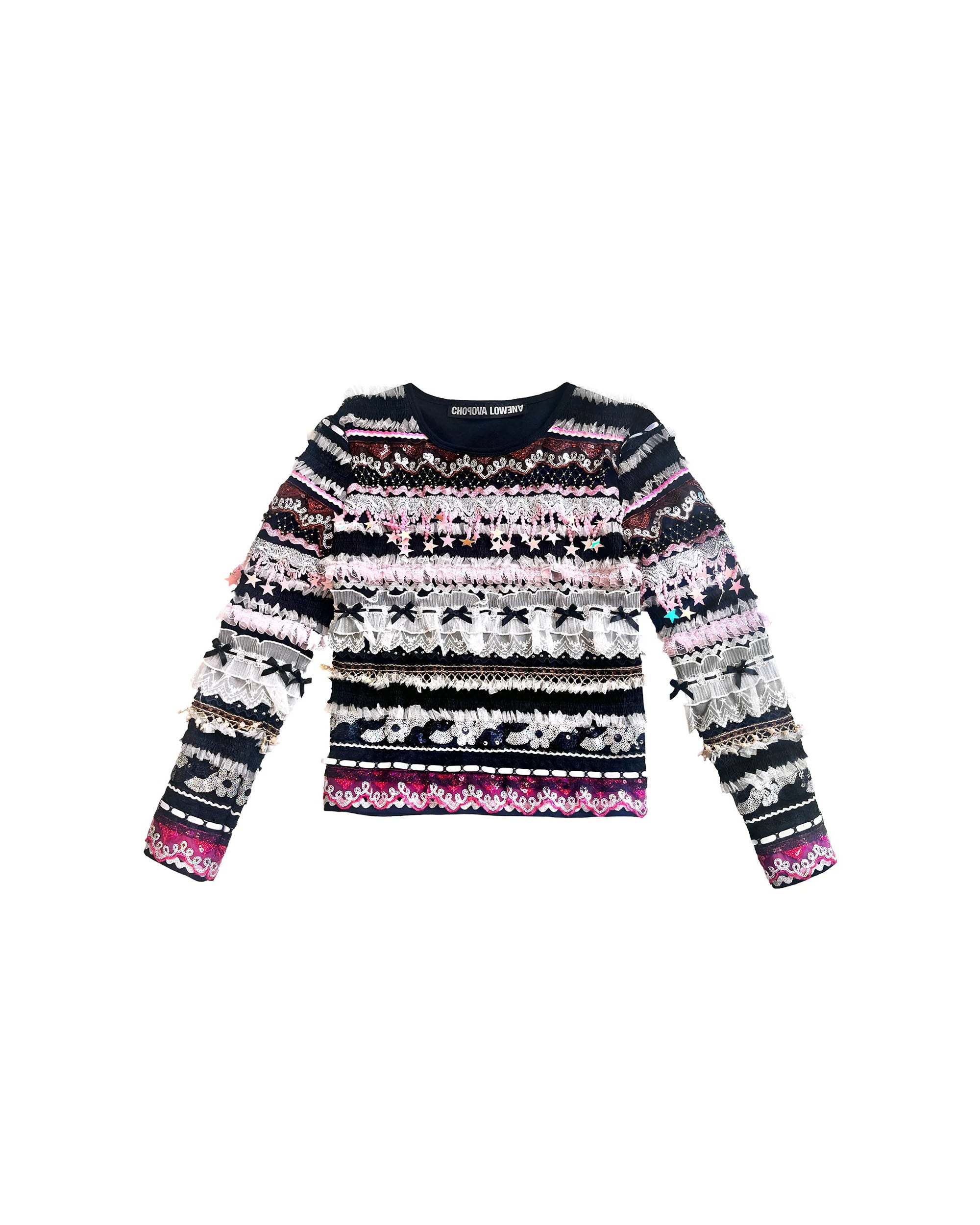 Starbrites Jersey L/S - Pink / Black