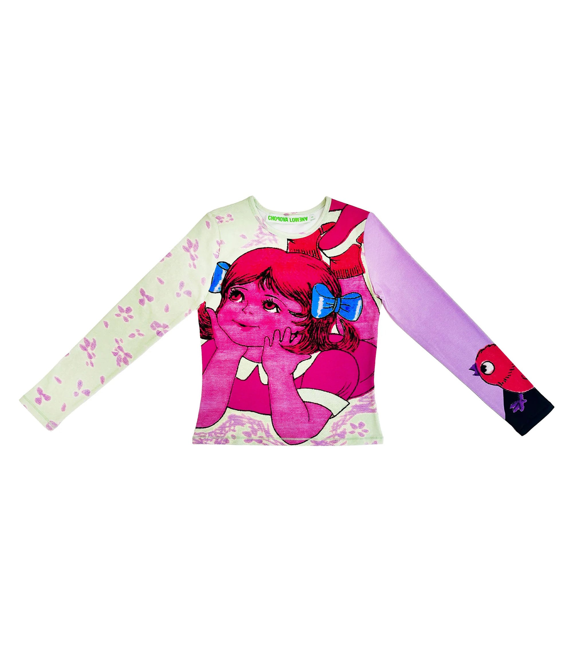 Daydream Fitted Jersey L/S - Pink / White