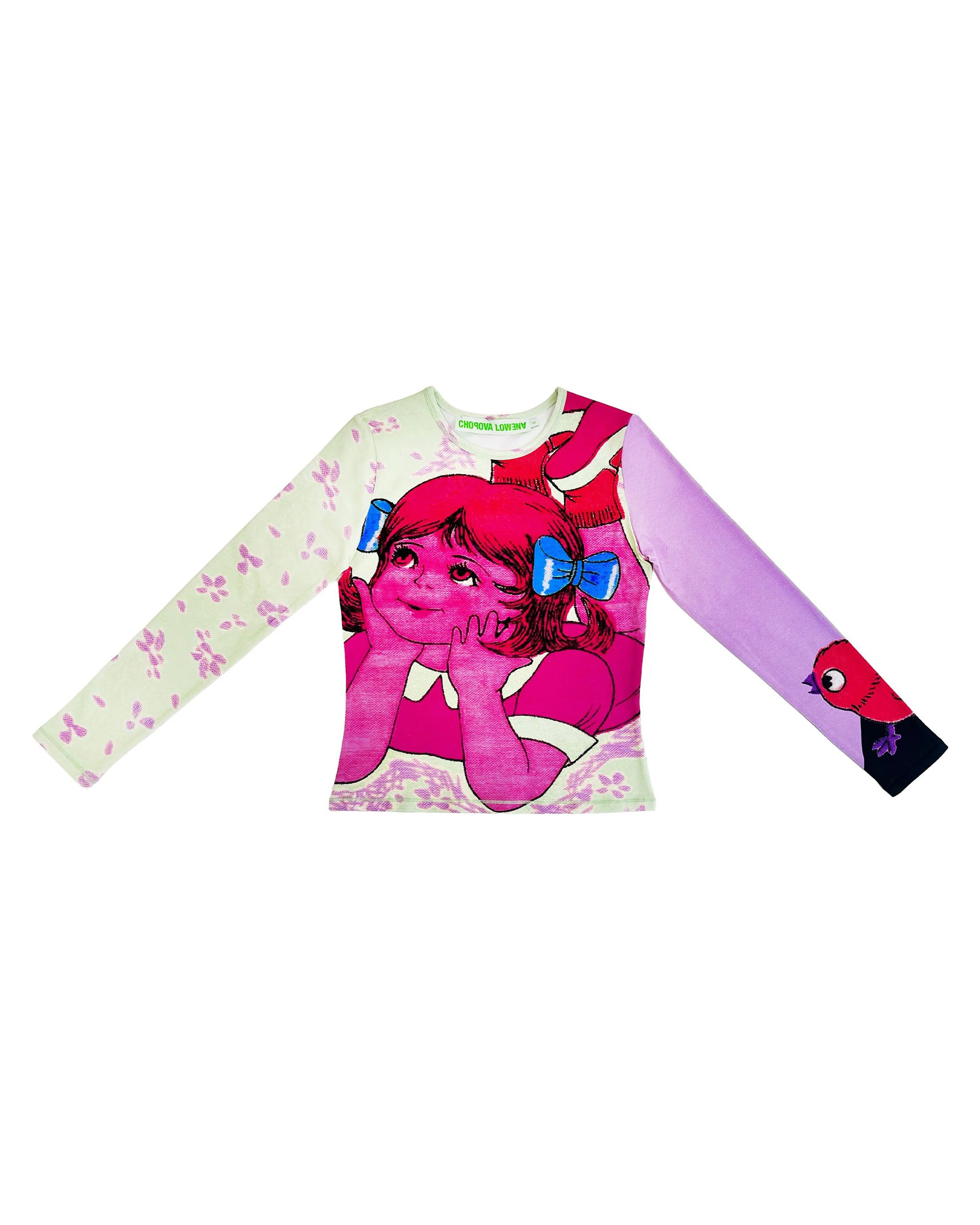 Daydream Fitted Jersey L/S - Pink / White