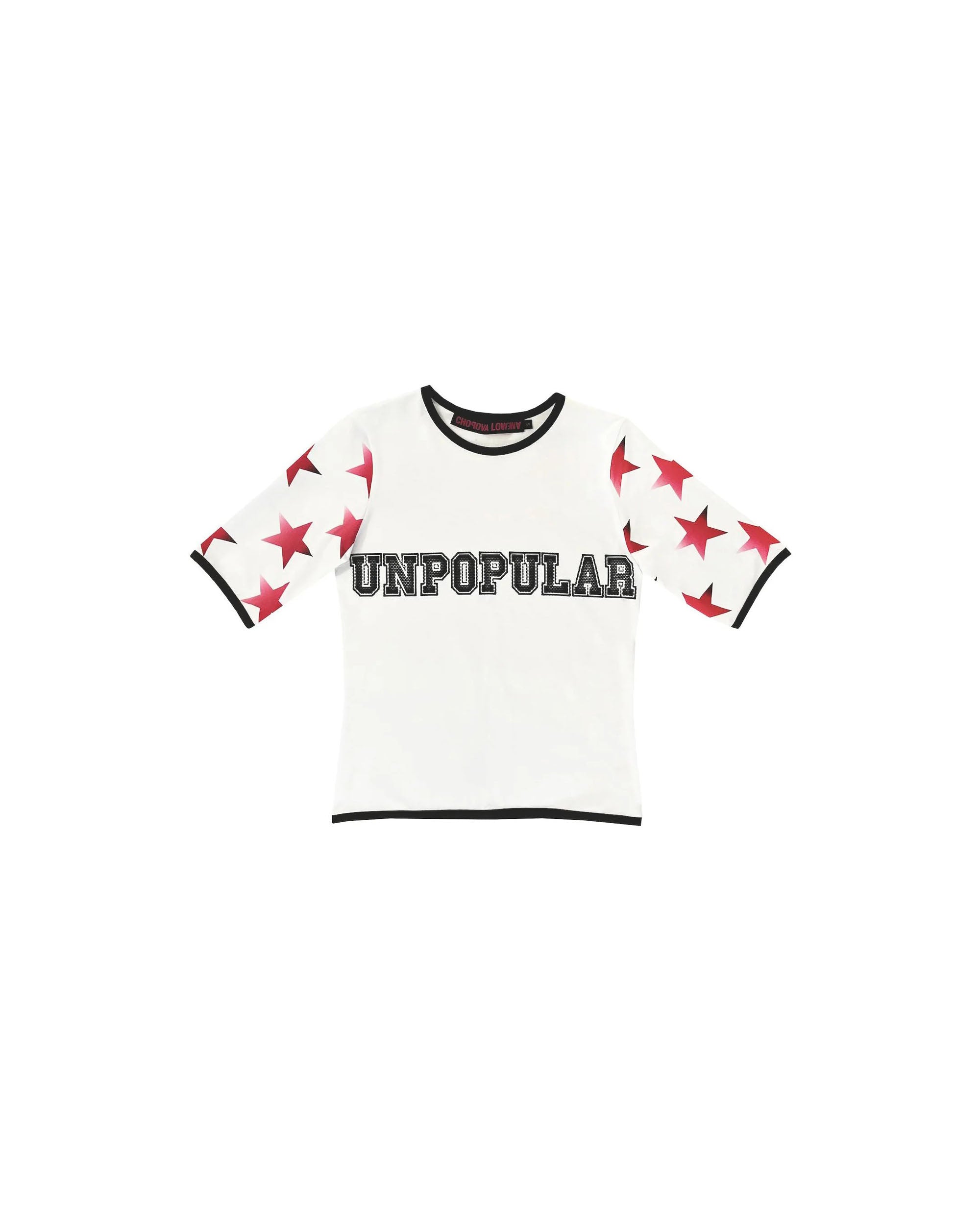 Unpopular Jersey Top - White / Red