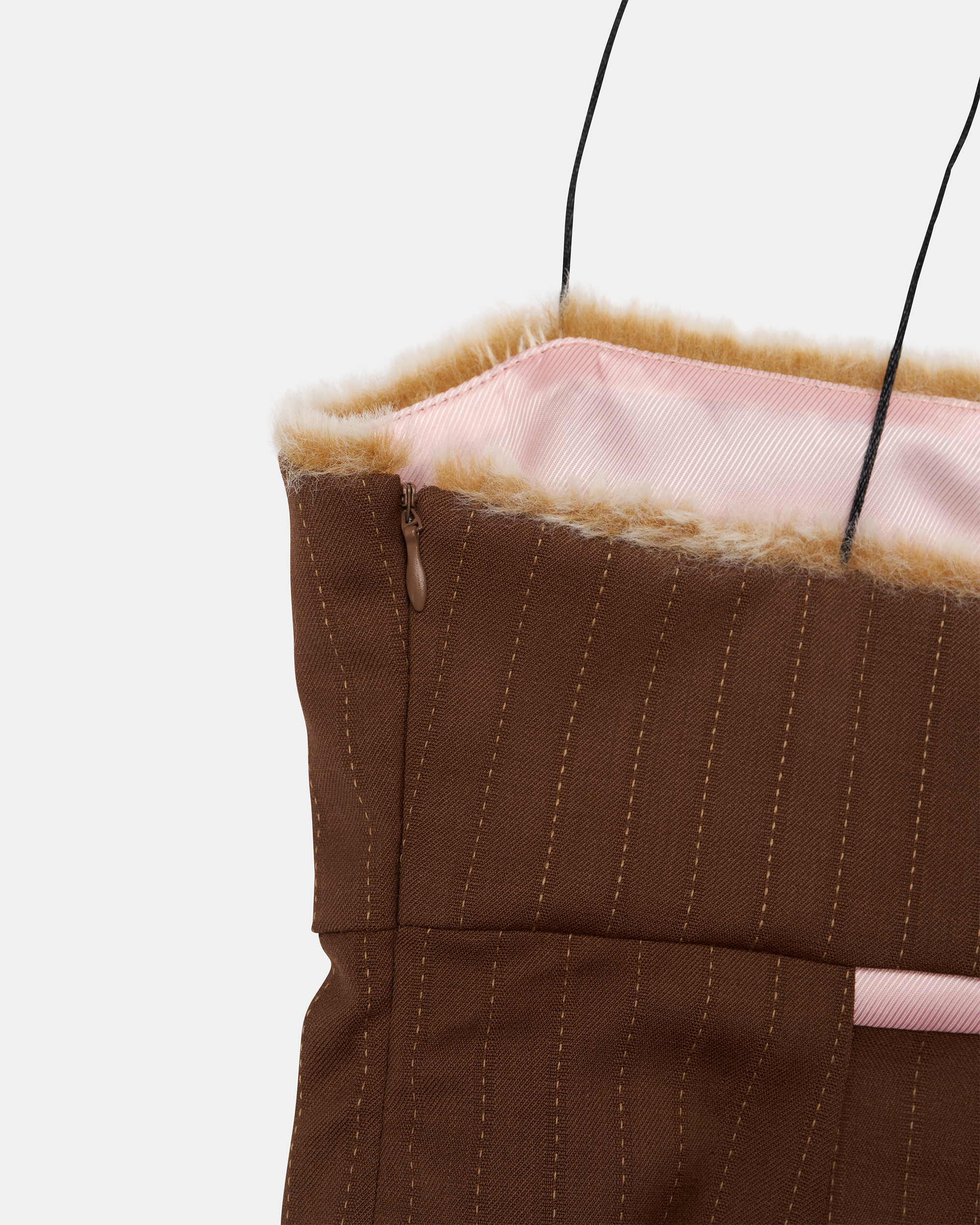 Slip Top - Brown Pinstripe