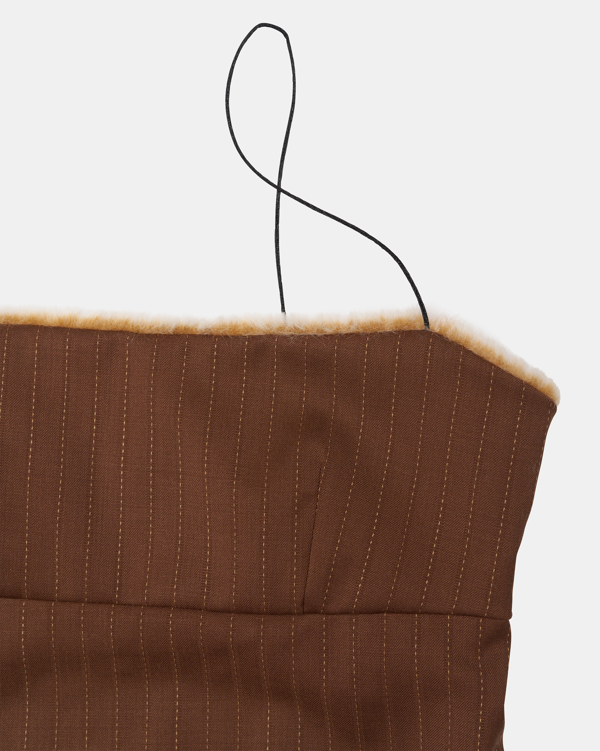 Slip Top - Brown Pinstripe