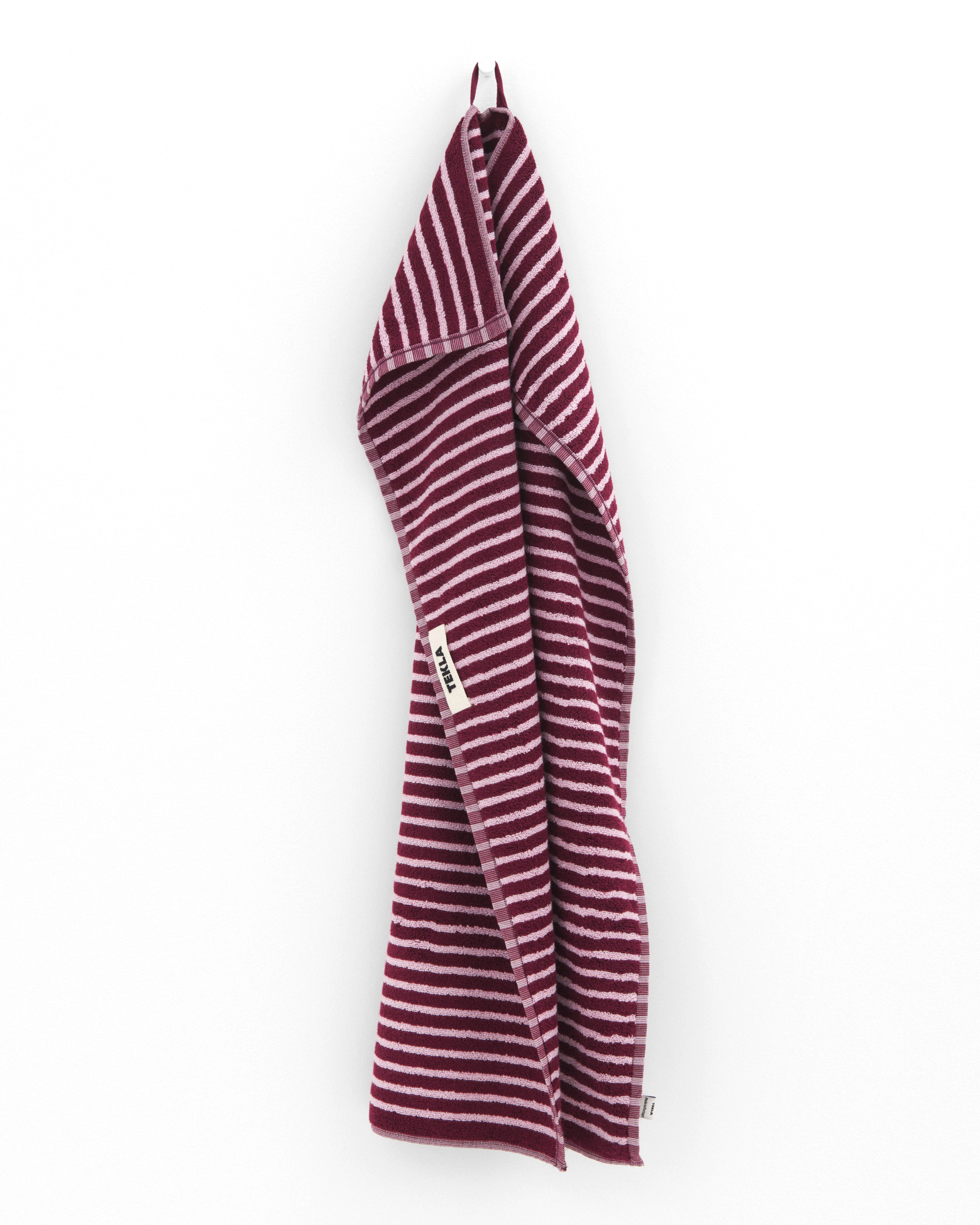 Bathmat (Striped) - Red / Rose