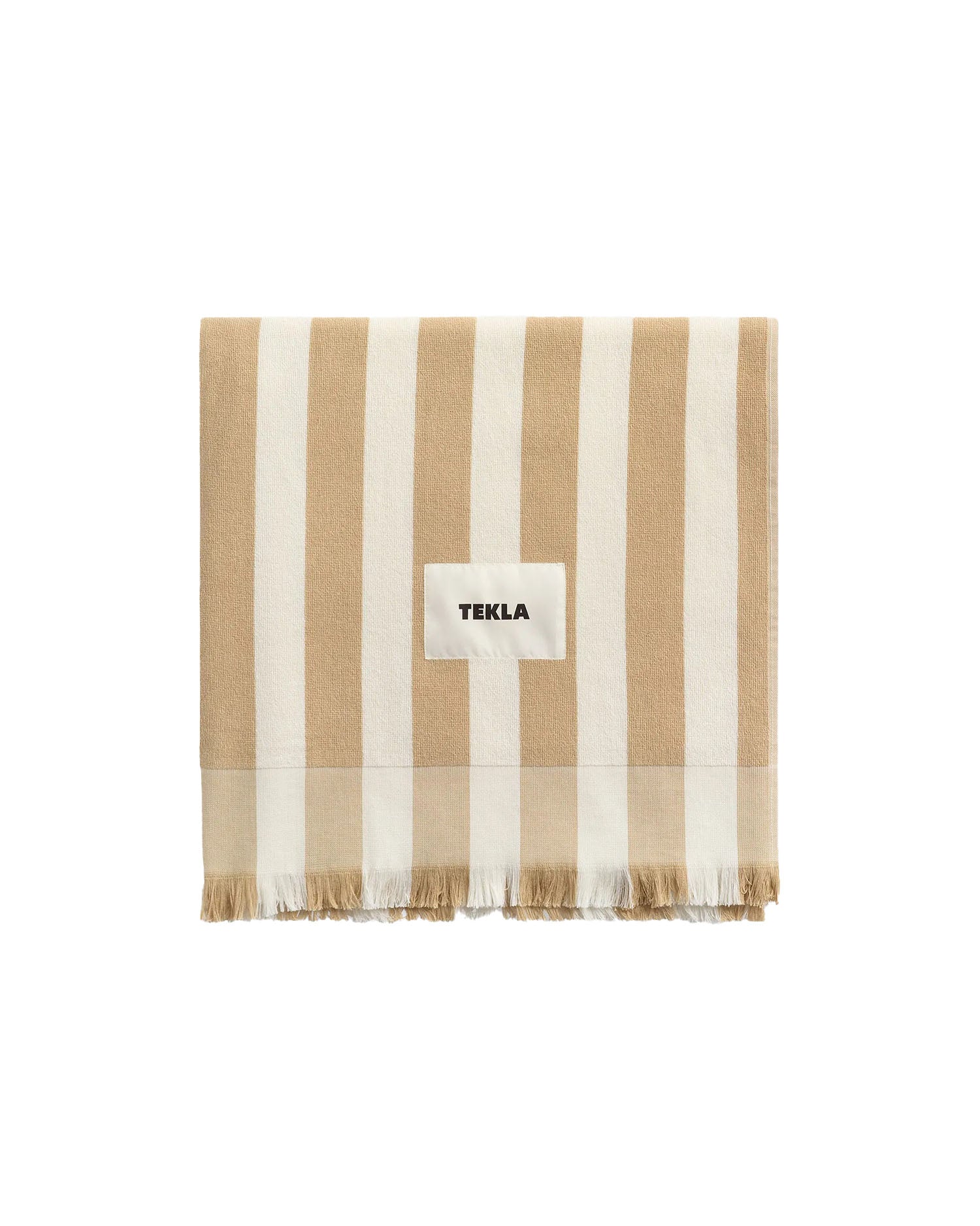 Beach Towel - Almond Stripes