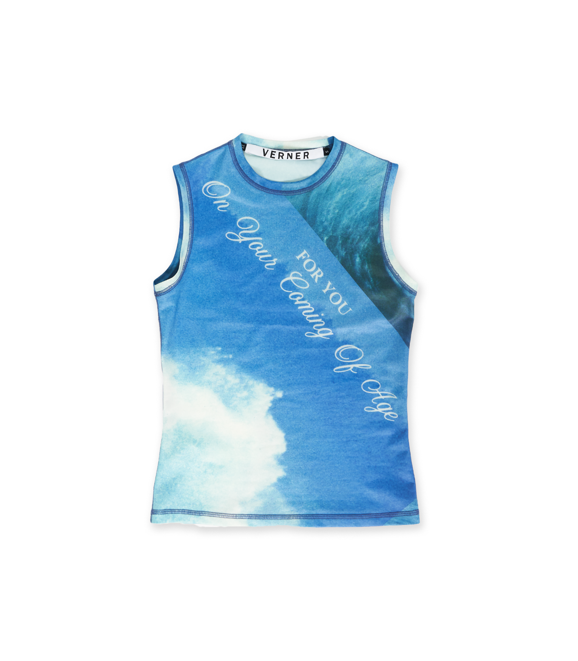 Lycra Tank - For You Wave Print