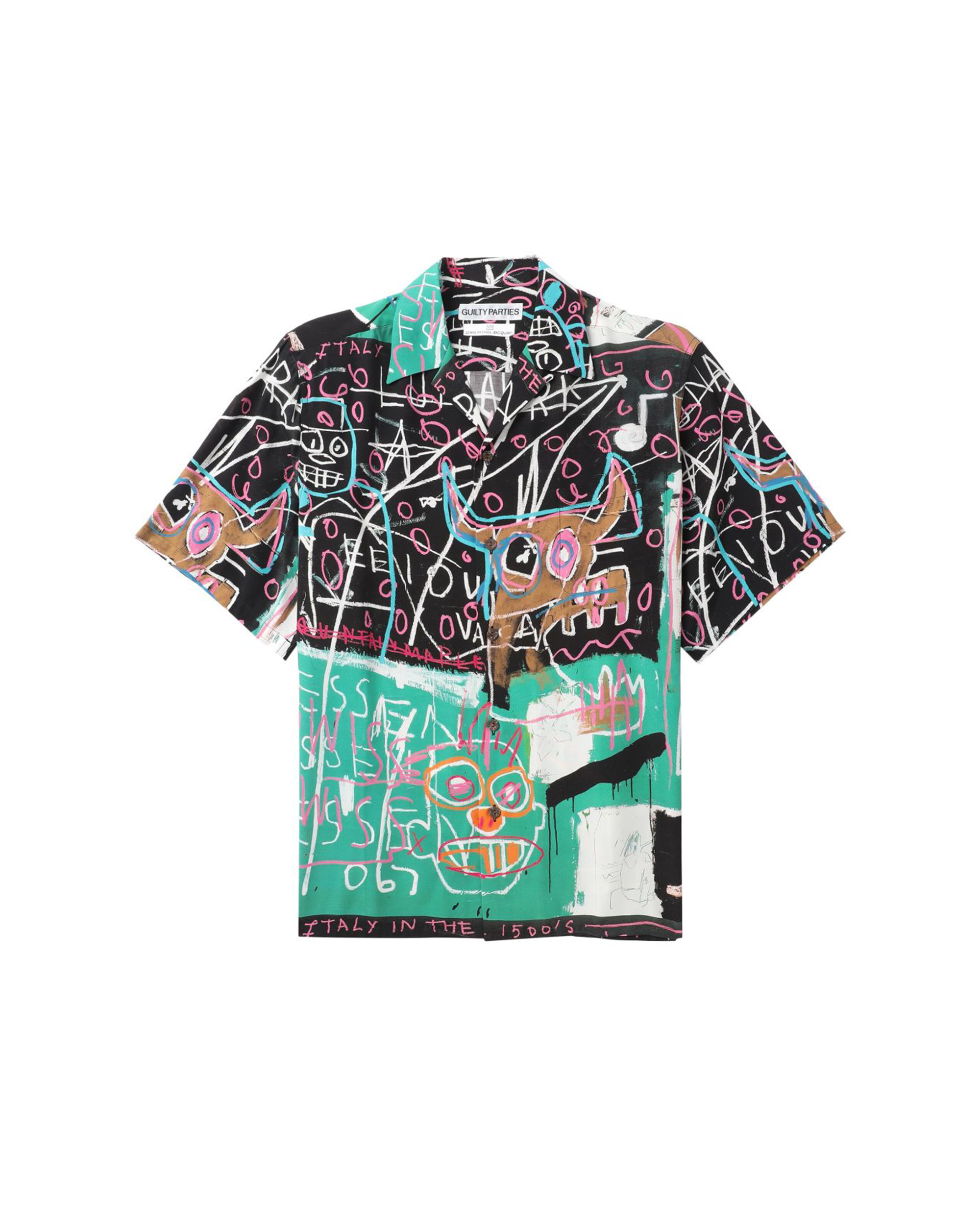Jean Michel Basquiat S/S Hawaiian Shirt (Type-5) - Multi