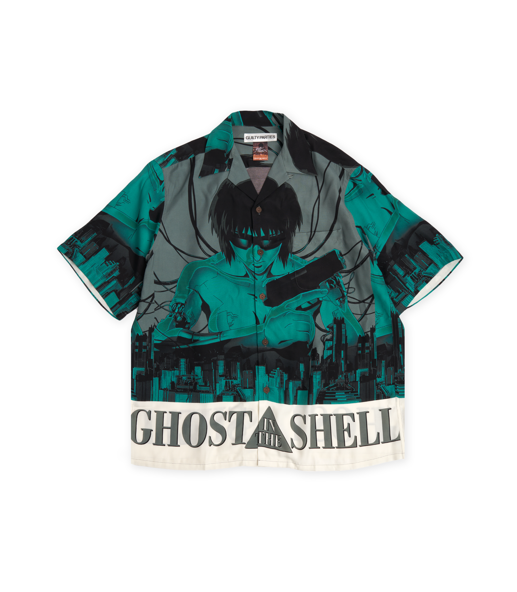 Ghost In The Shell S/S Hawaiian Shirt (Type-2) - Multi