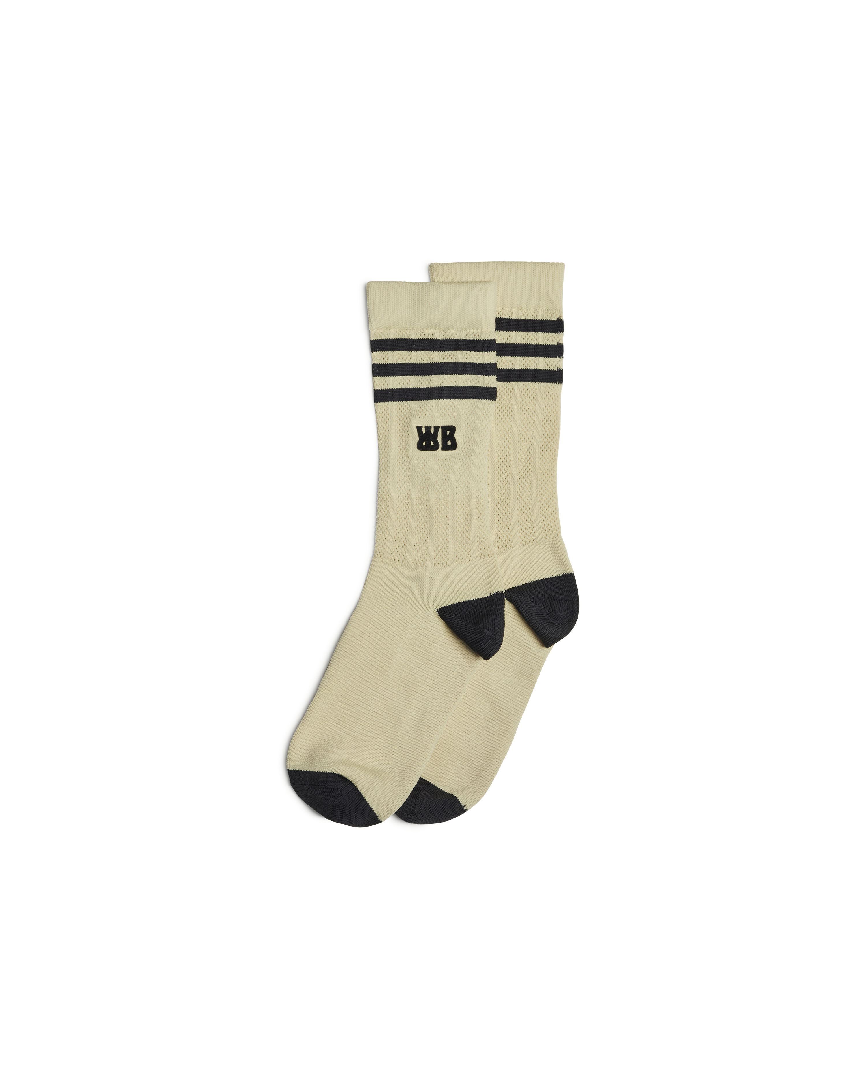Wales Bonner Socks - Sandy Beige / Black