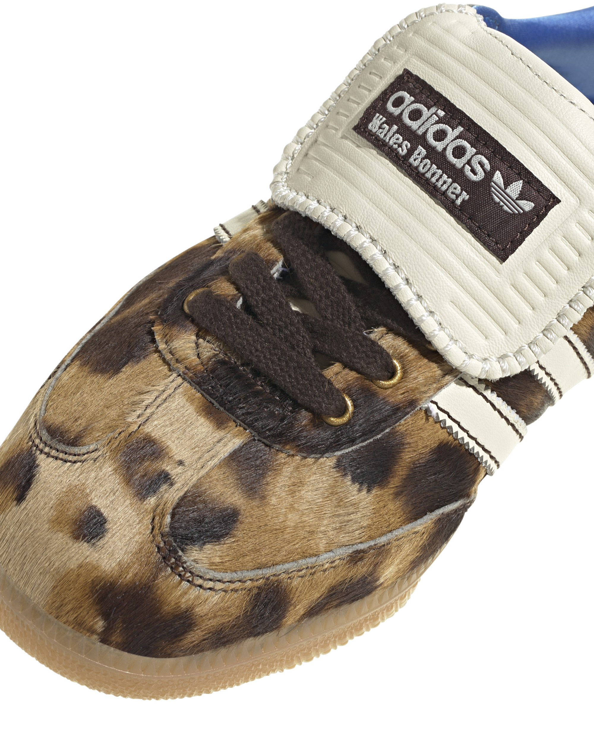 Wales Bonner Pony Leopard Samba - Dark Brown / White