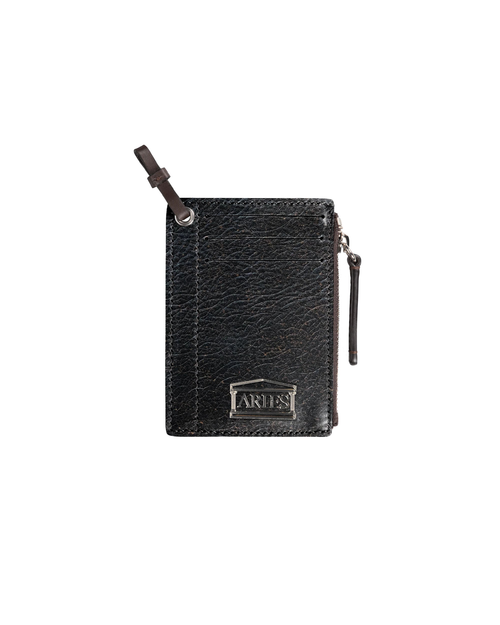 Vintage Leather Card Holder - Brown