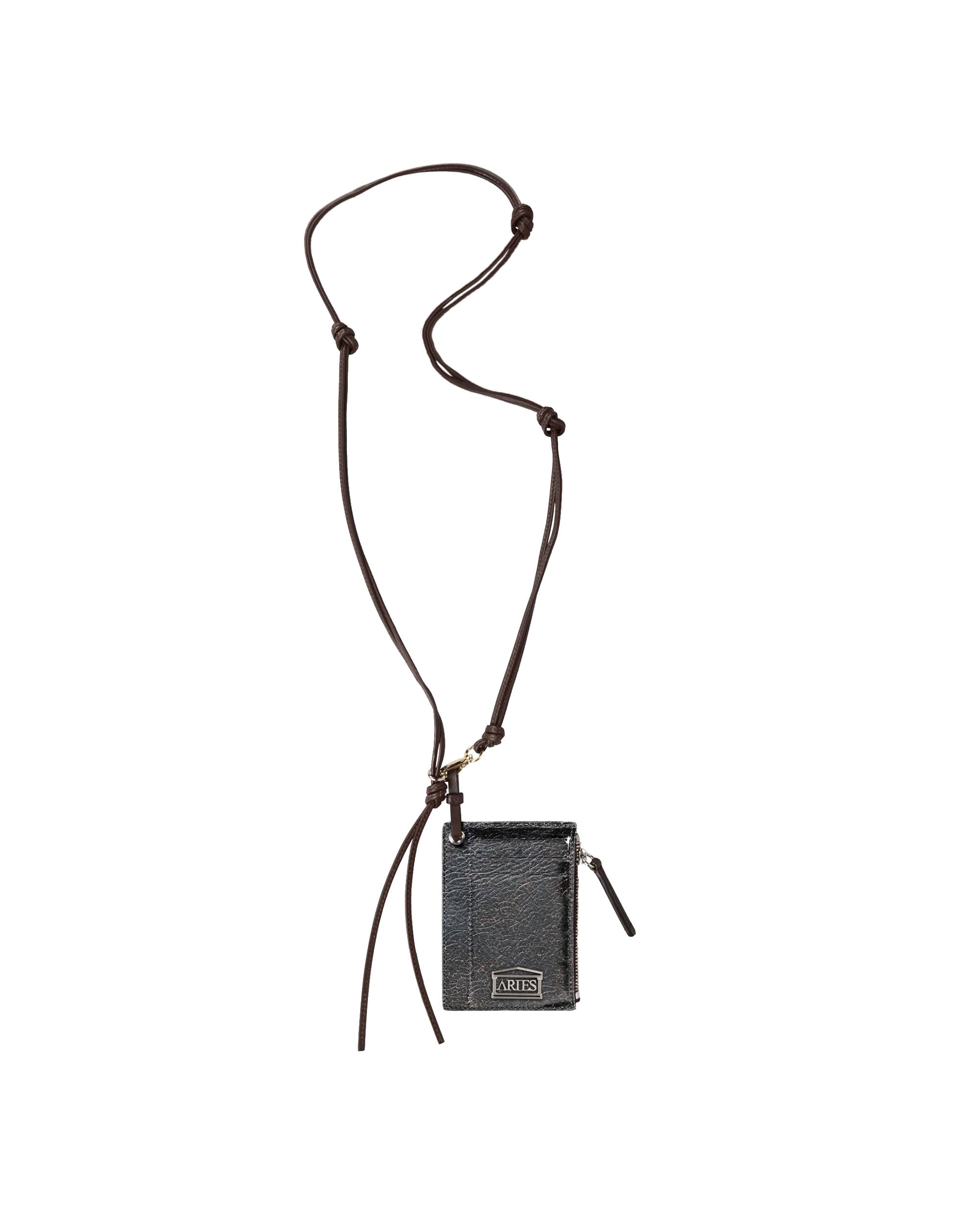 Vintage Leather Card Holder - Brown