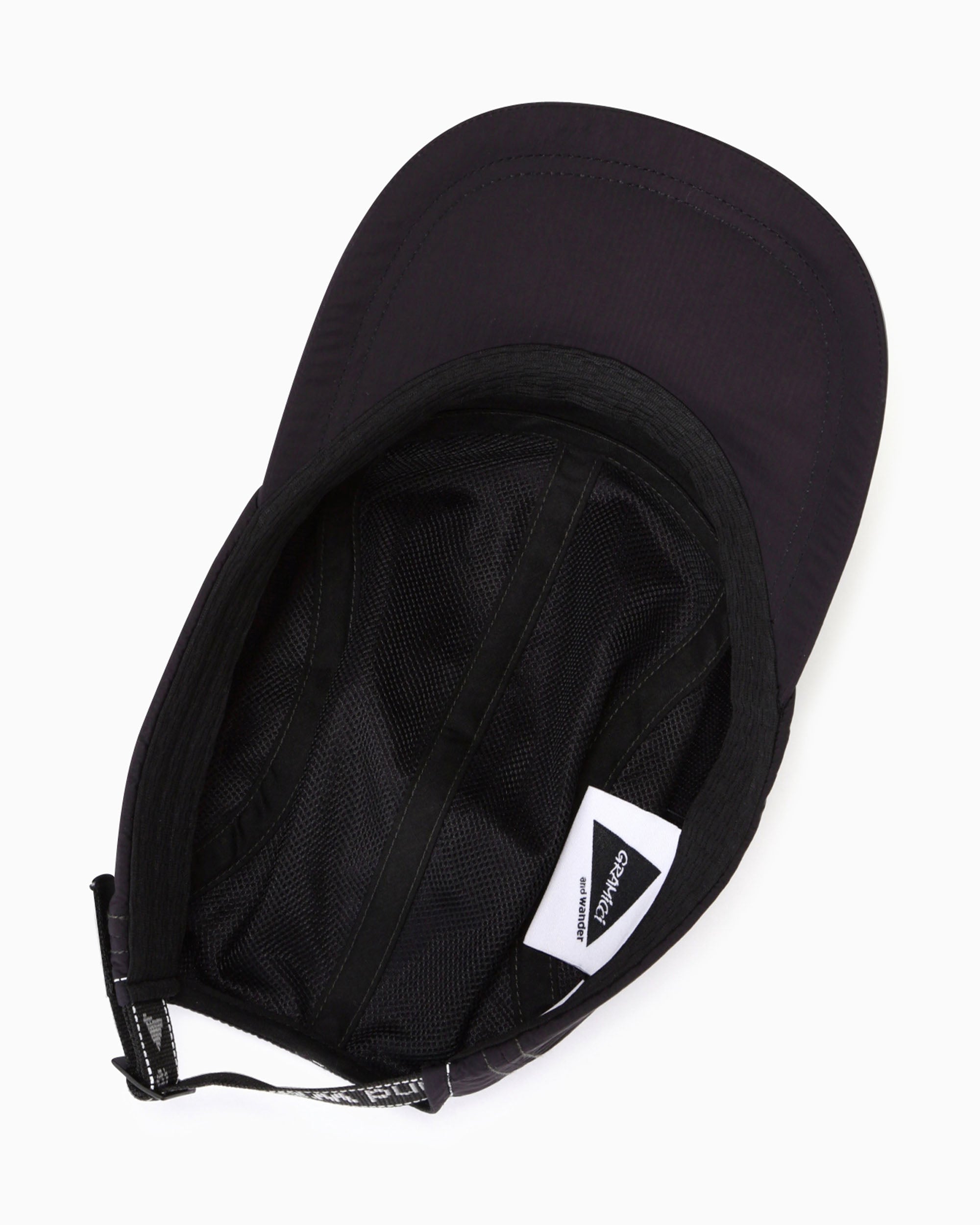 And Wander Patchwork Wind Cap - Black