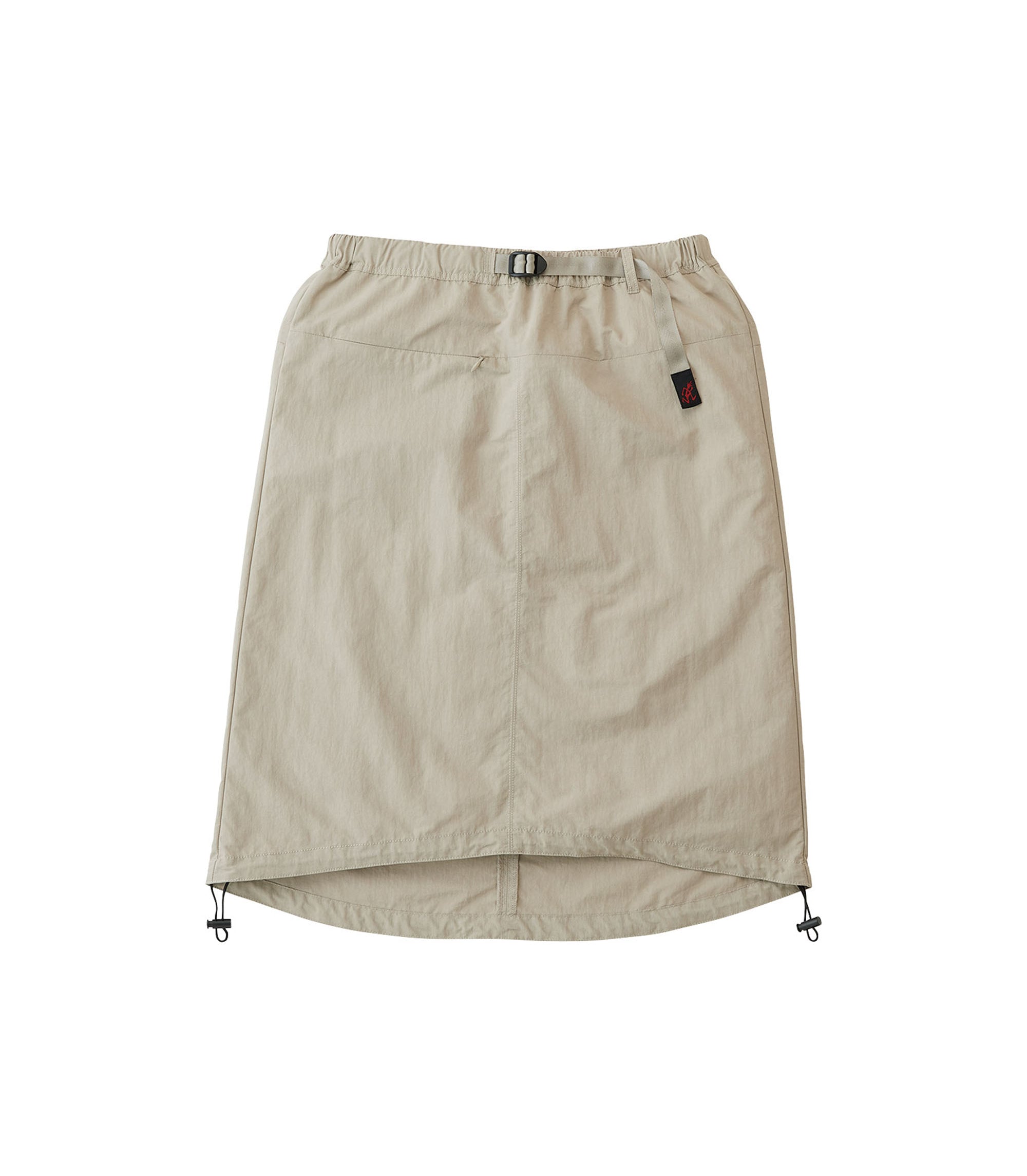 Nylon Packable Midi Skirt - Sand