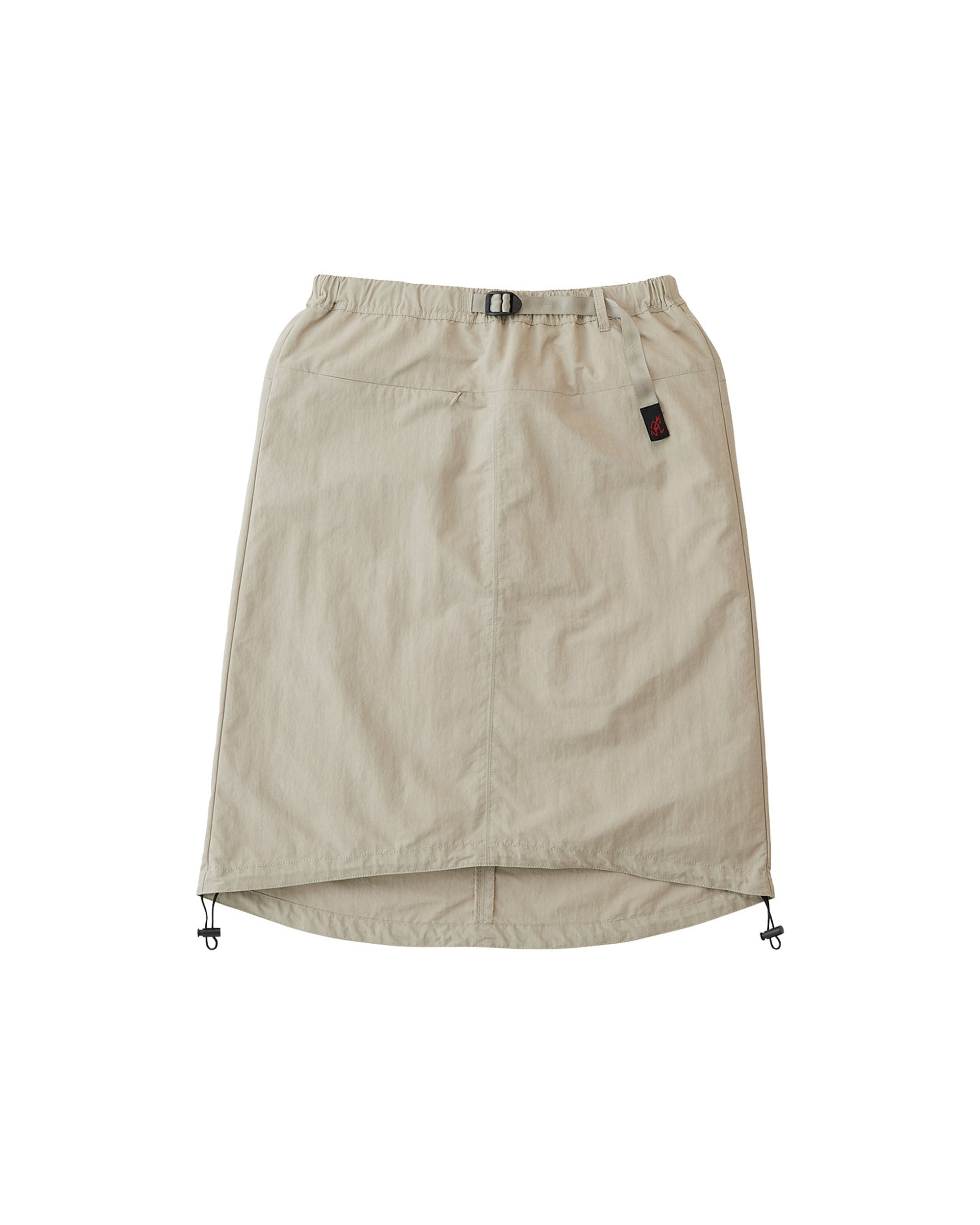 Nylon Packable Midi Skirt - Sand