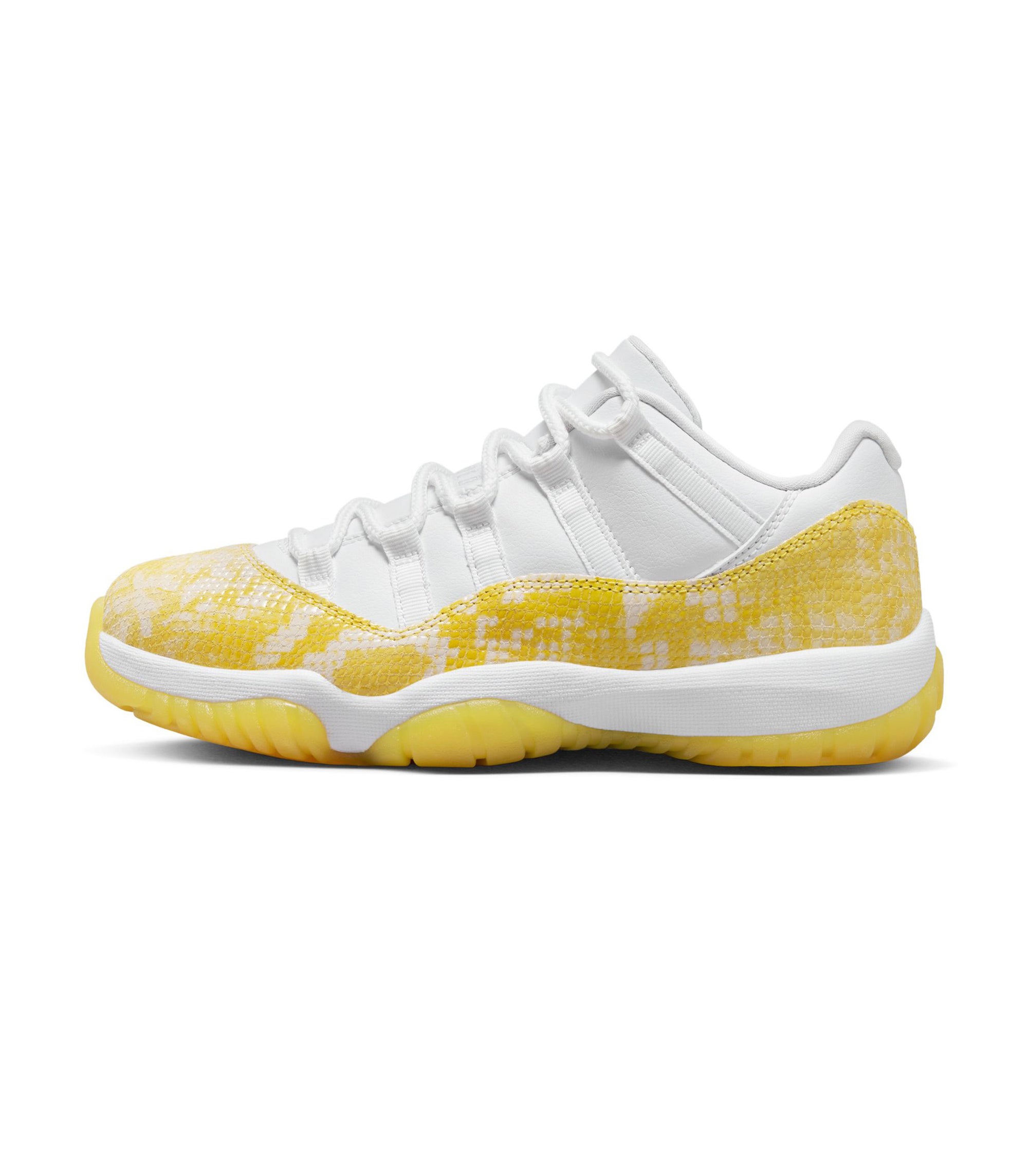 Women's Air Jordan 11 Retro Low - Yellow Snakeskin