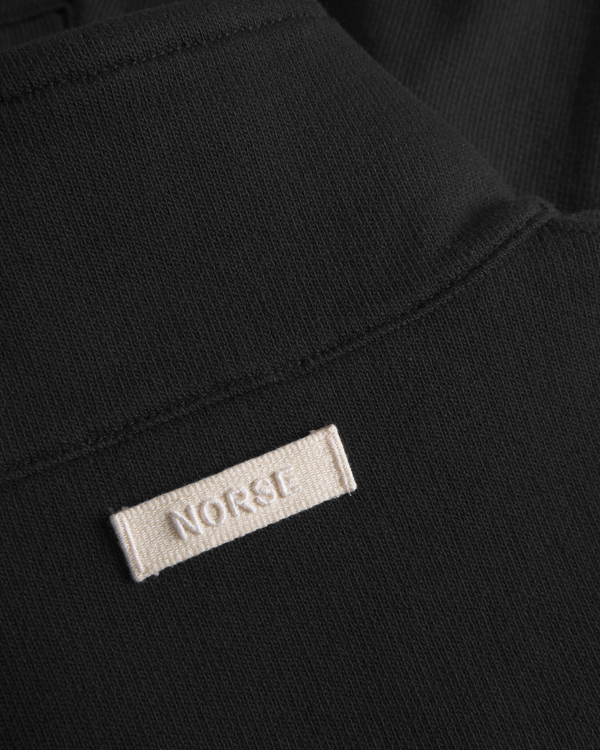 Bjorn Relaxed Organic Loopback Track Jacket - Black