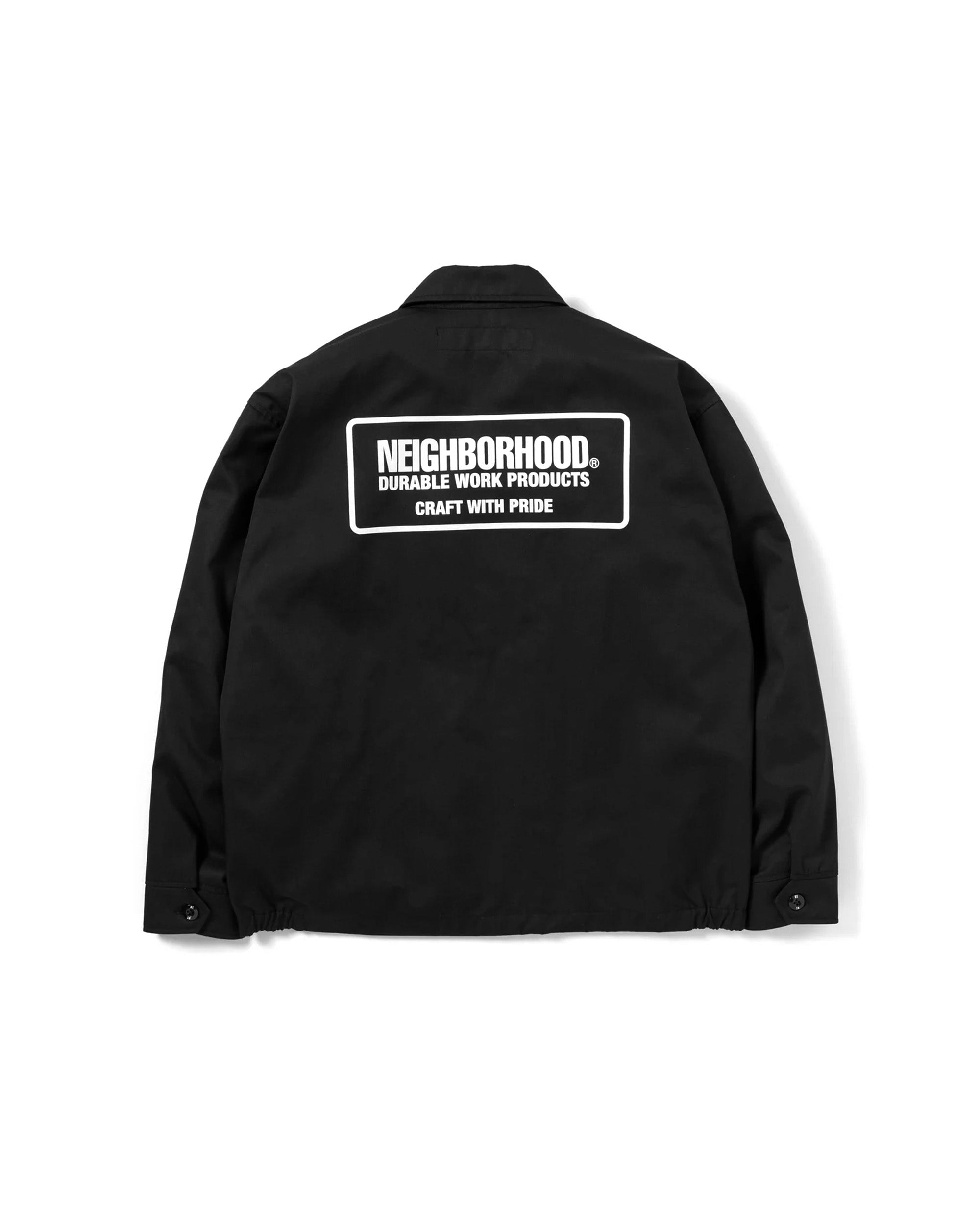 Zip Work Jacket - Black