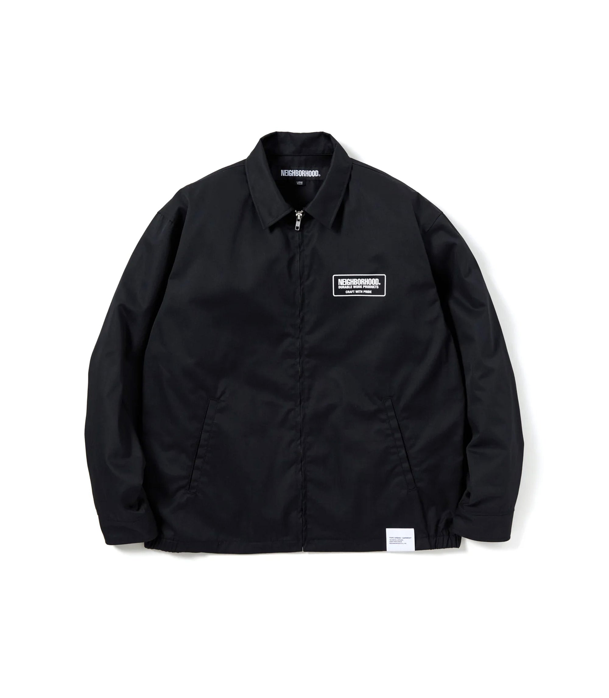Zip Work Jacket - Black