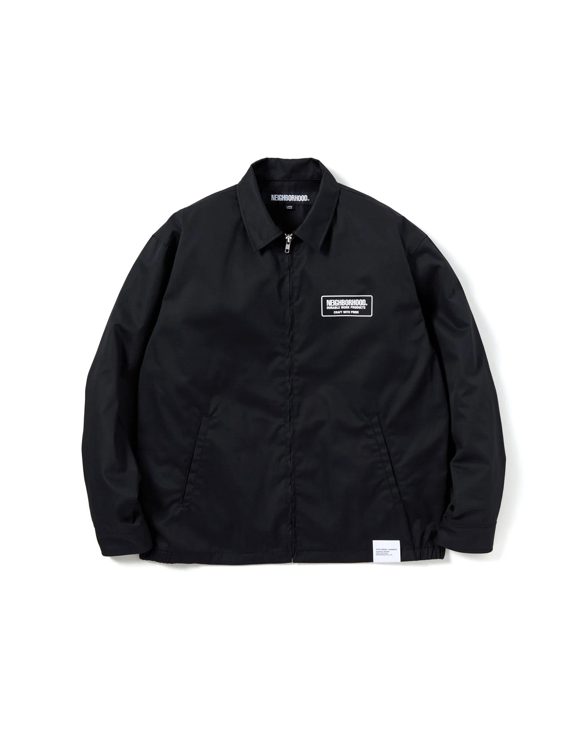 Zip Work Jacket - Black