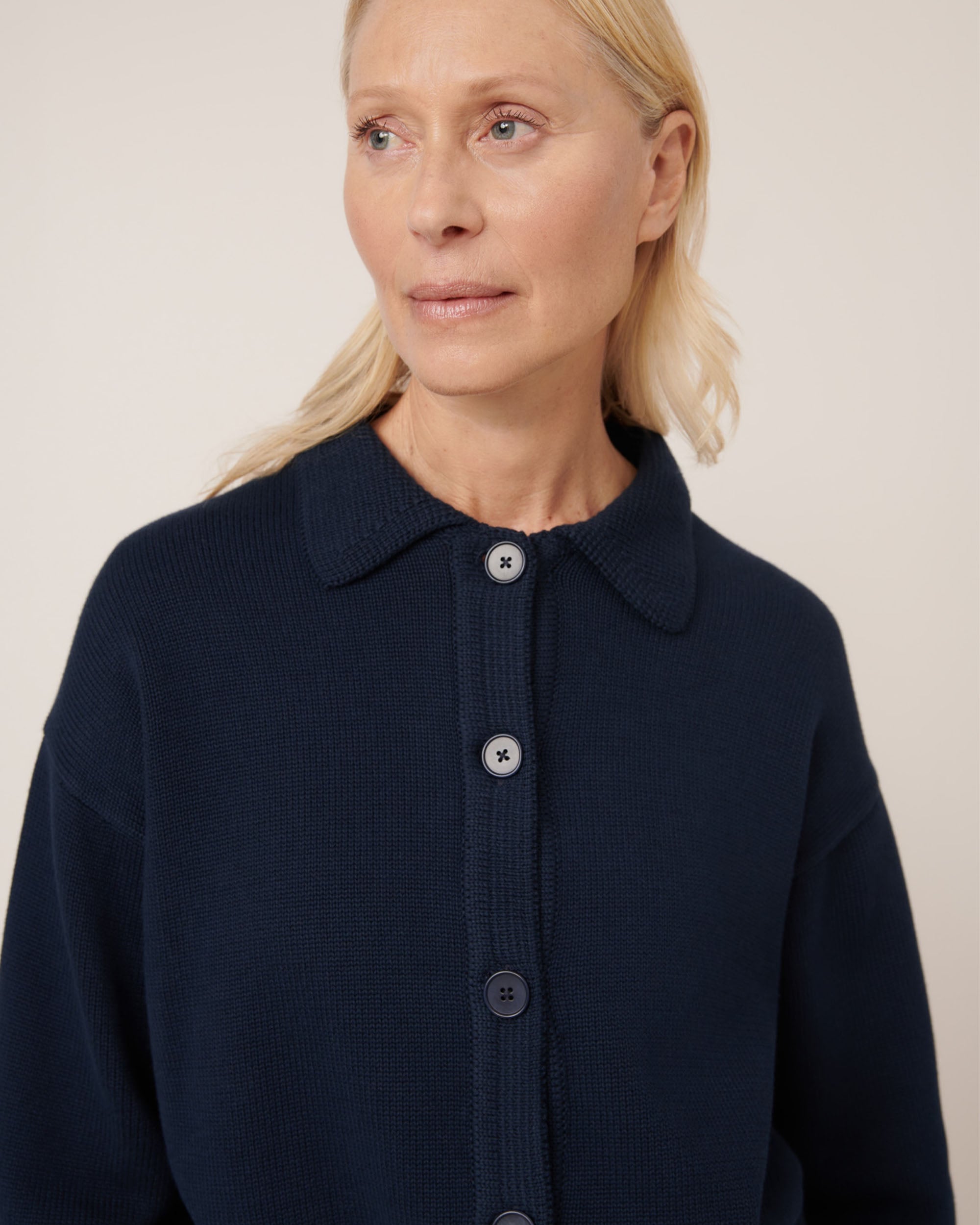 Utility Cardigan - Indigo