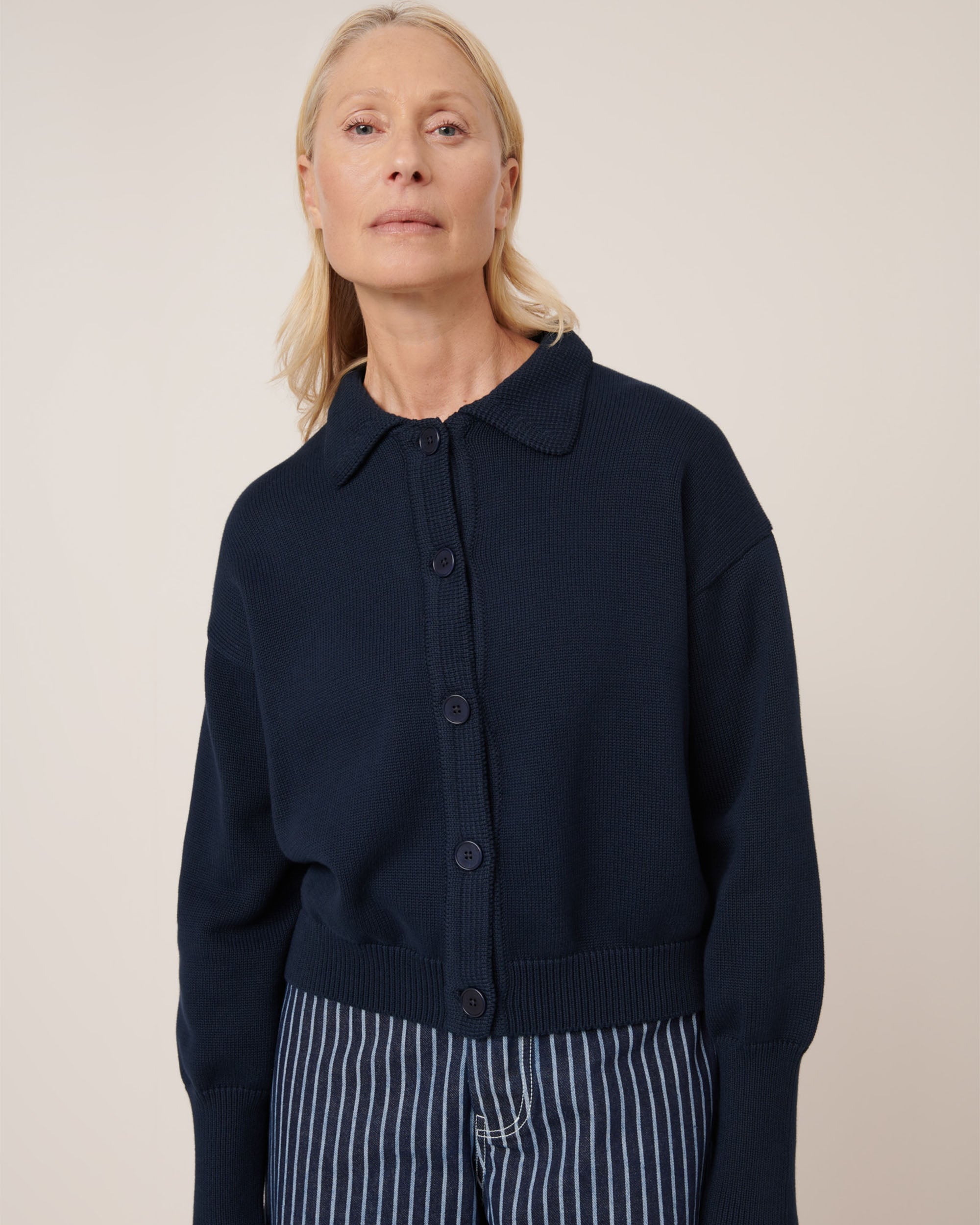 Utility Cardigan - Indigo