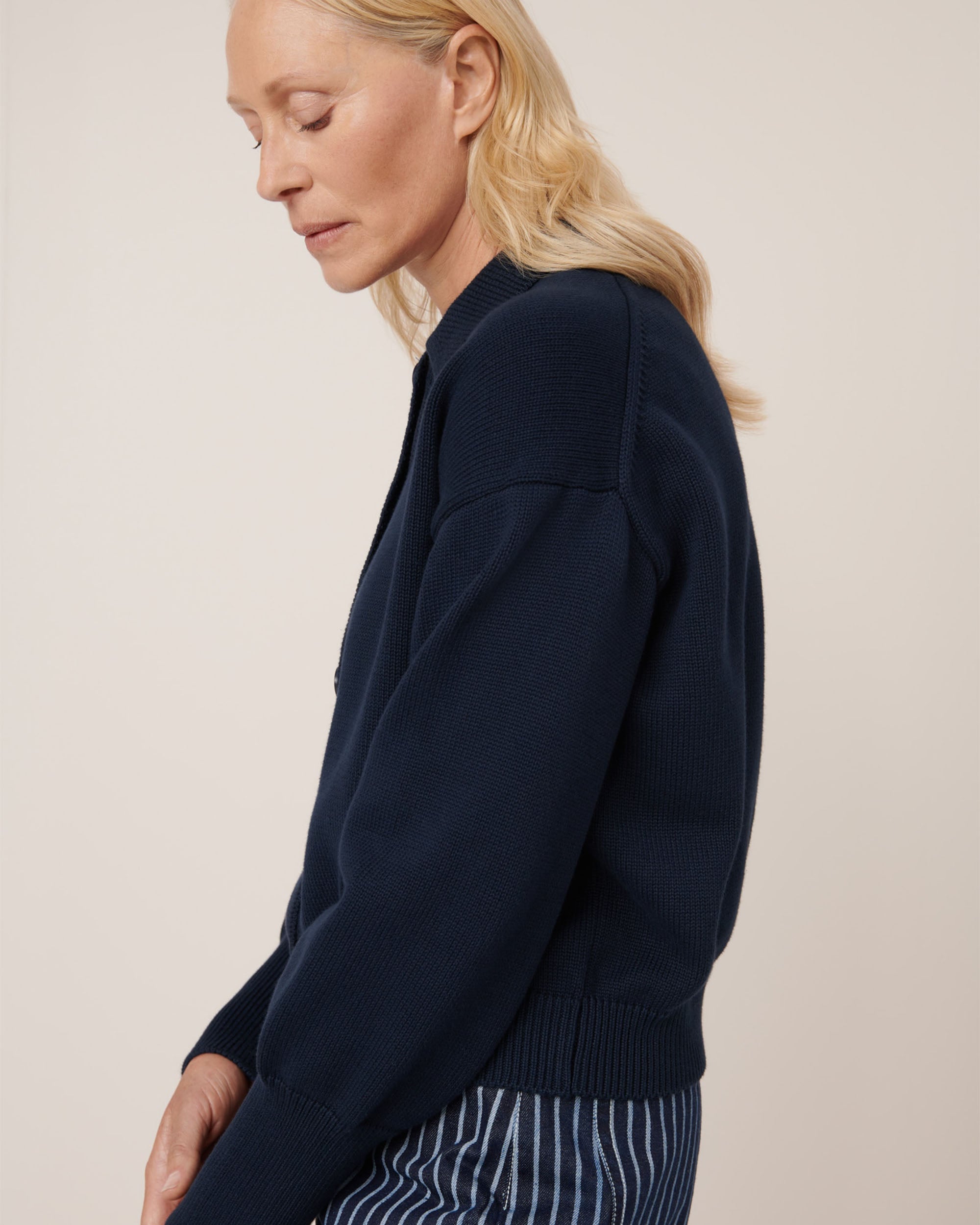 Utility Cardigan - Indigo