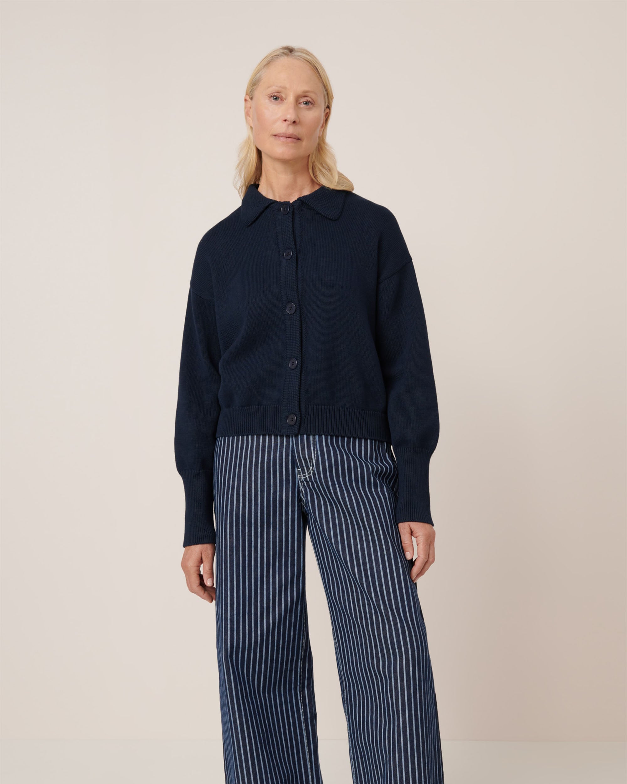 Utility Cardigan - Indigo