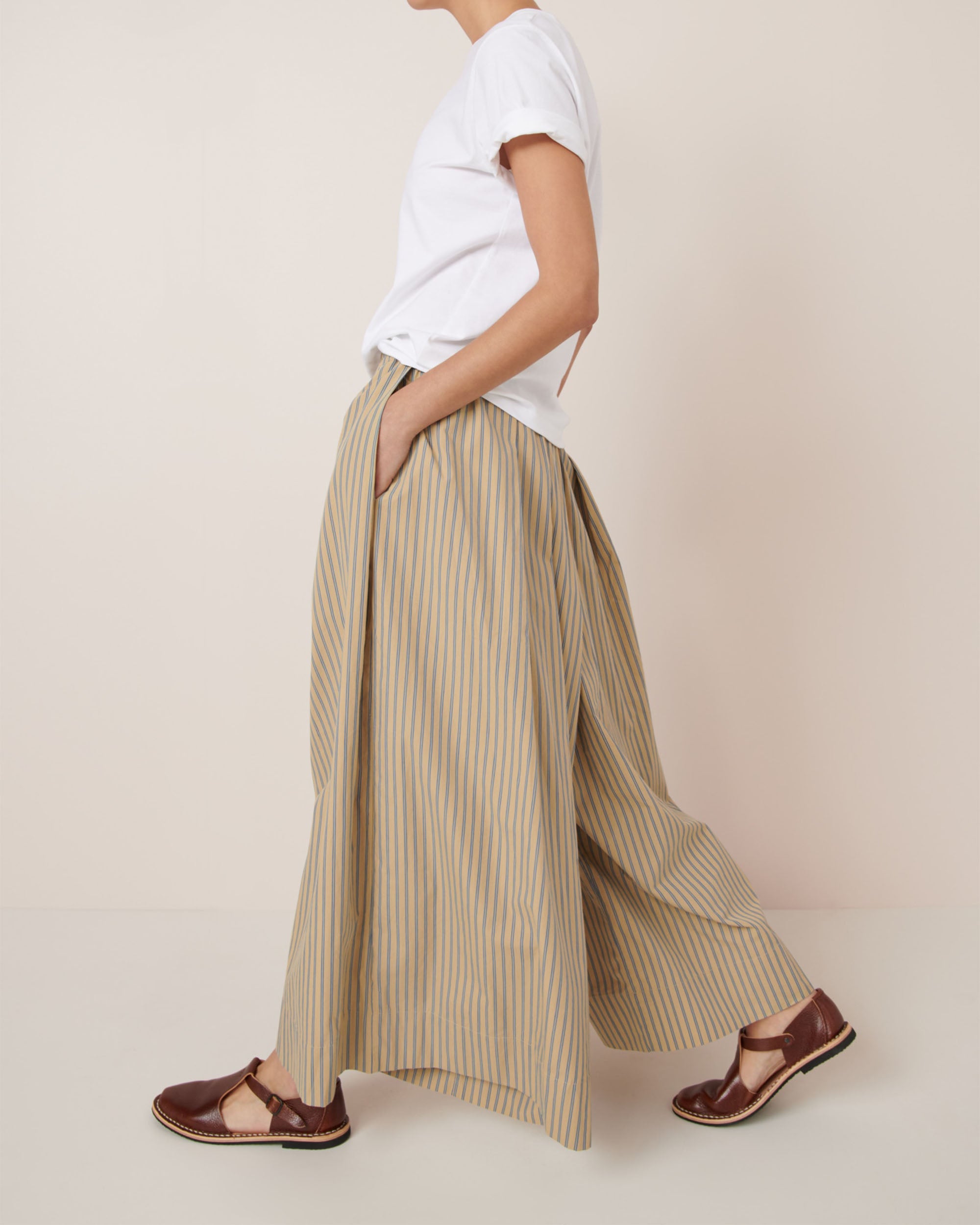 Athena Pant - Double Pinstripe
