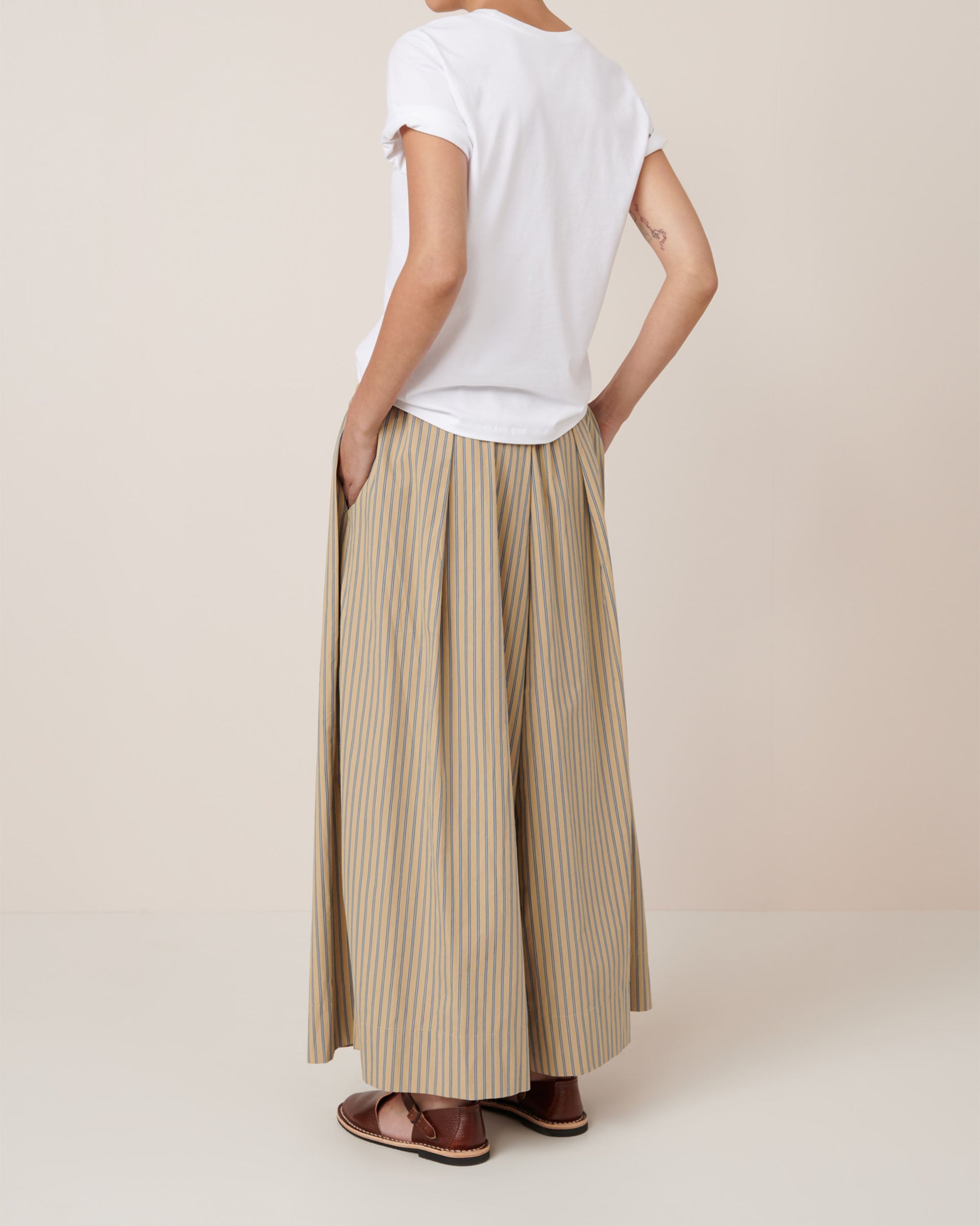 Athena Pant - Double Pinstripe