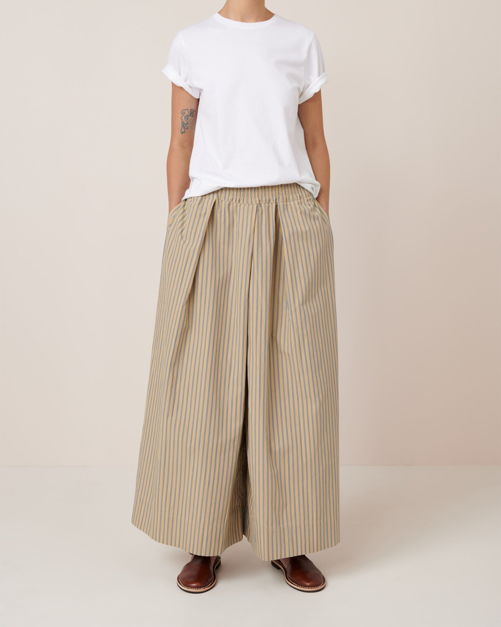 Athena Pant - Double Pinstripe
