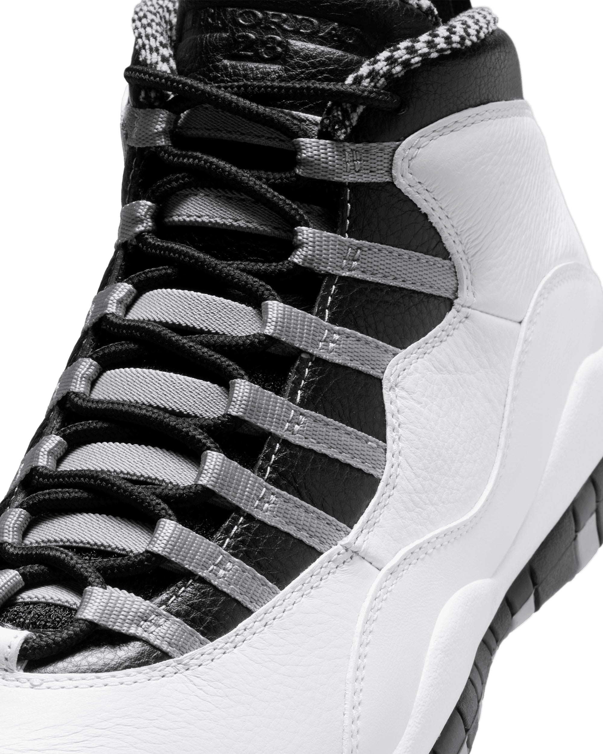 Air Jordan 10 Retro 'Steel Grey' - White / Light Steel Grey / Dark Powder Blue