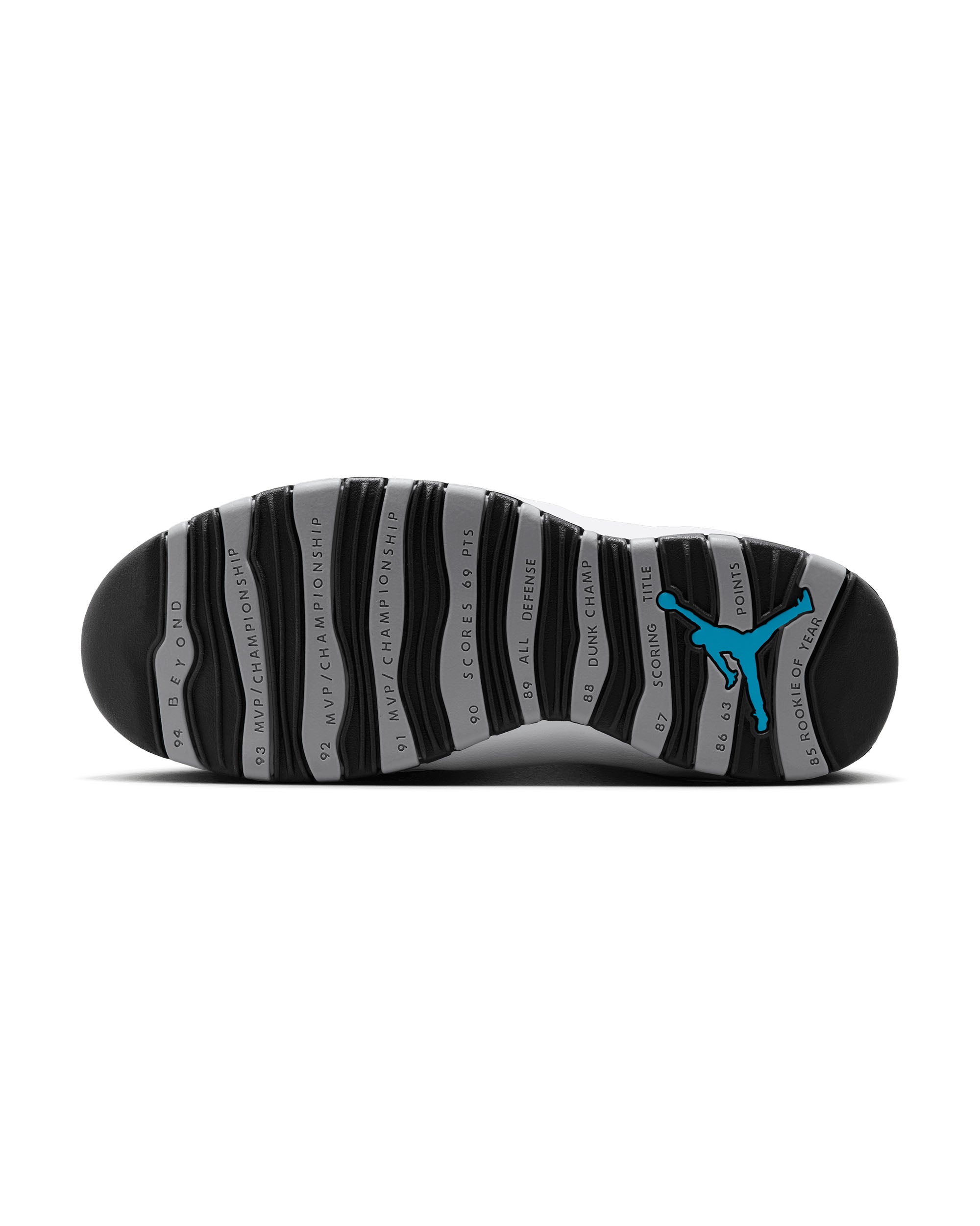 Air Jordan 10 Retro 'Steel Grey' - White / Light Steel Grey / Dark Powder Blue