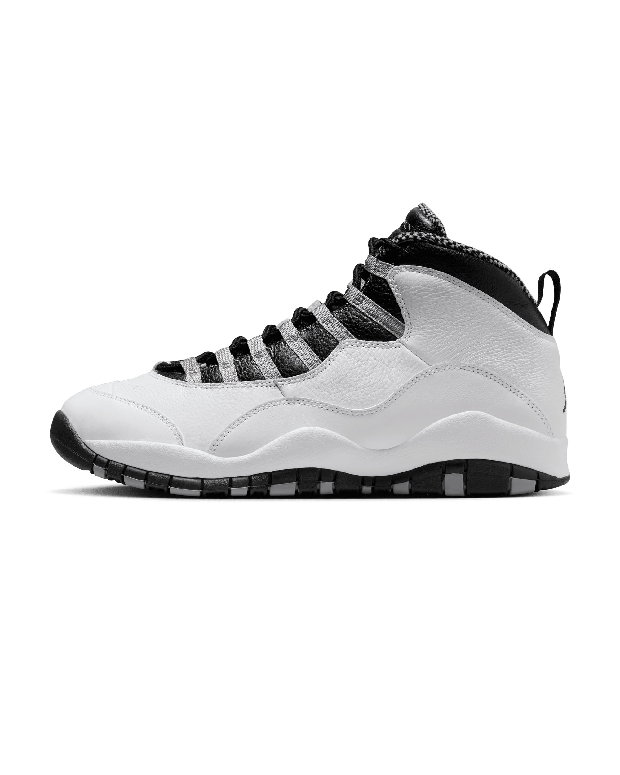Air Jordan 10 Retro 'Steel Grey' - White / Light Steel Grey / Dark Powder Blue