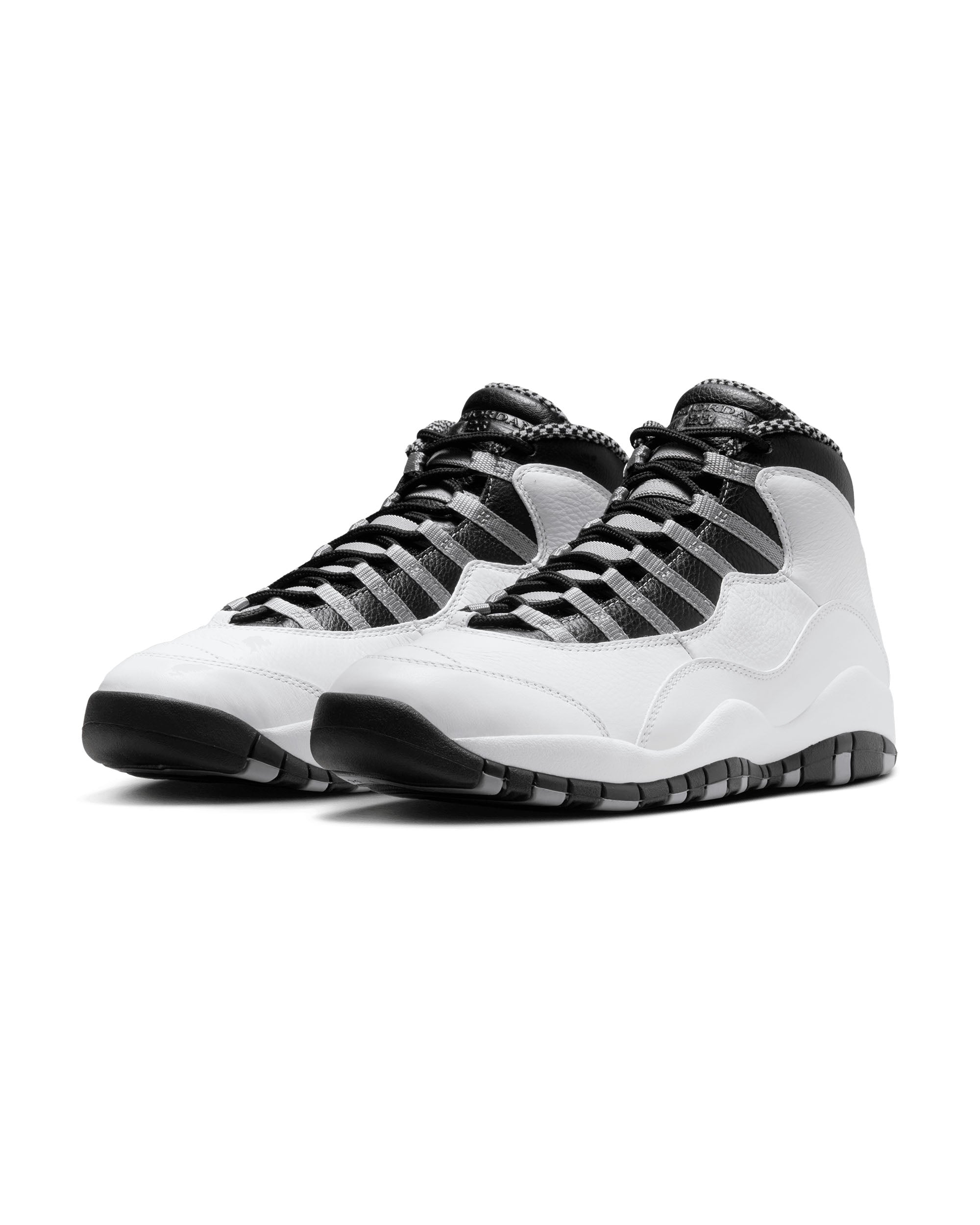 Air Jordan 10 Retro 'Steel Grey' - White / Light Steel Grey / Dark Powder Blue