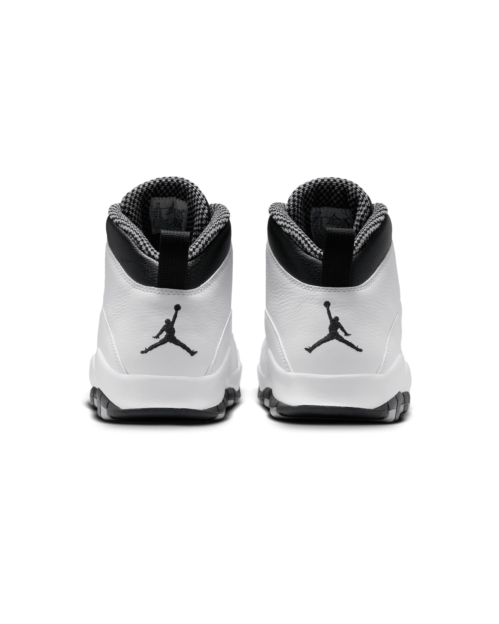 Air Jordan 10 Retro 'Steel Grey' - White / Light Steel Grey / Dark Powder Blue