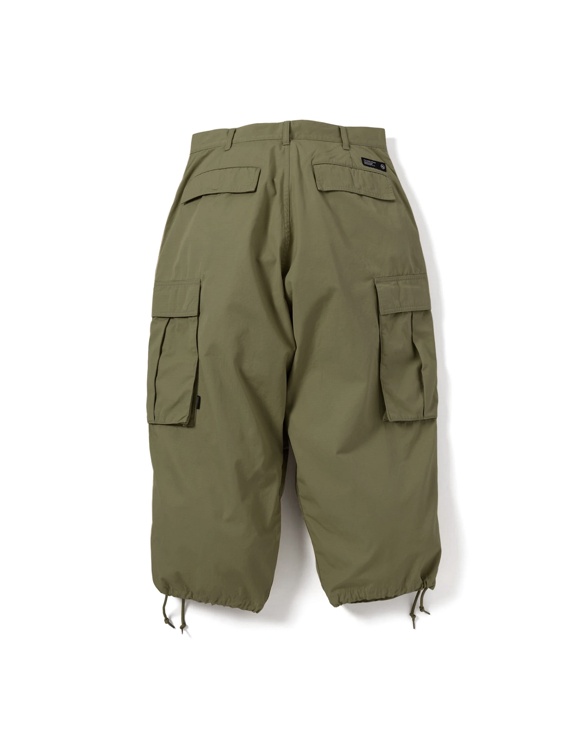 Wide Cargo Pants - Olive Drab