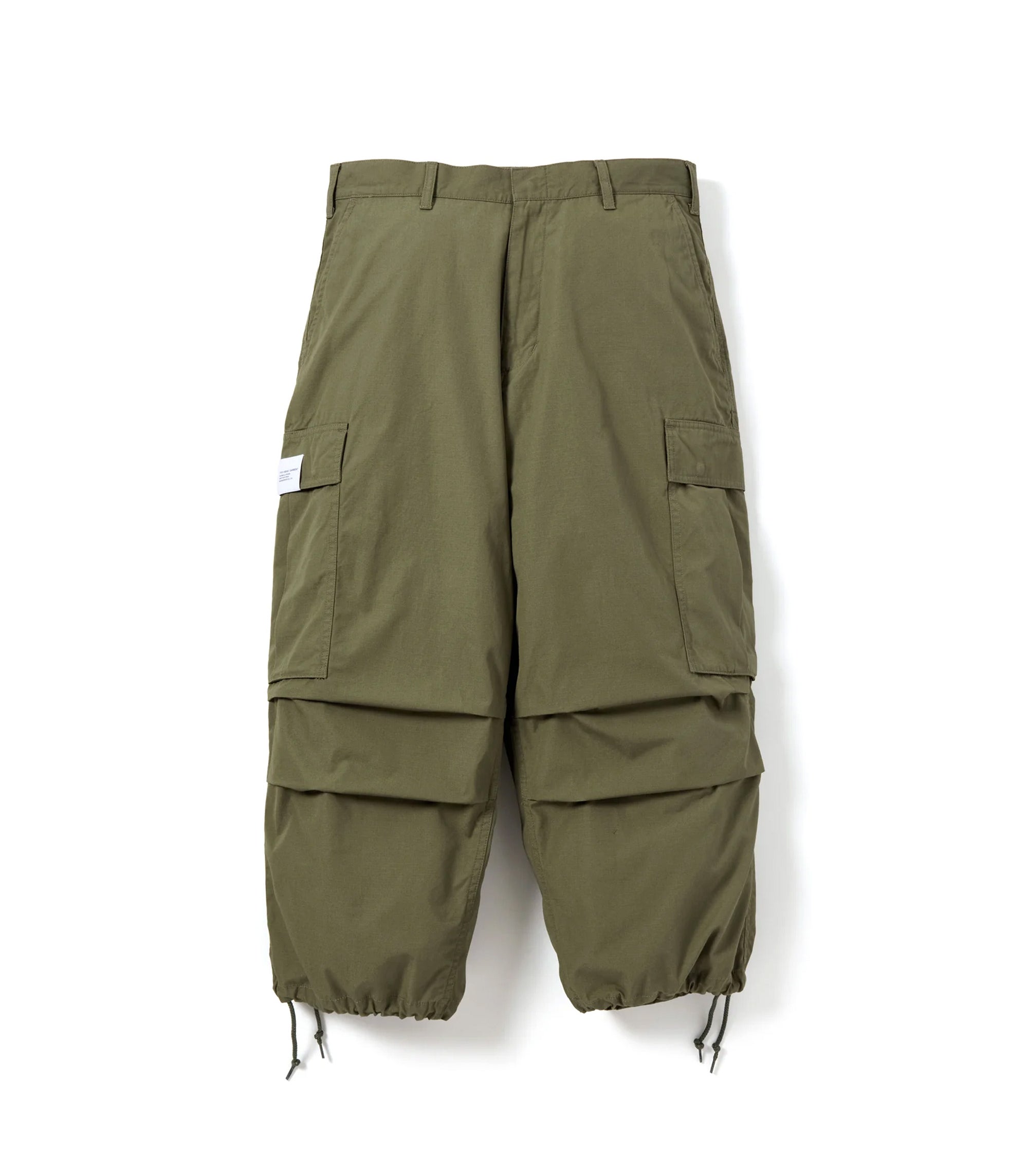 Wide Cargo Pants - Olive Drab