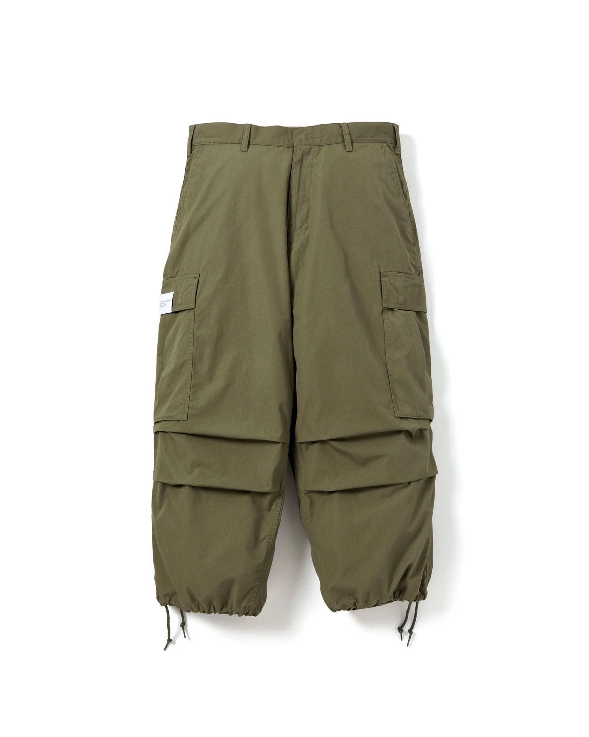 Wide Cargo Pants - Olive Drab