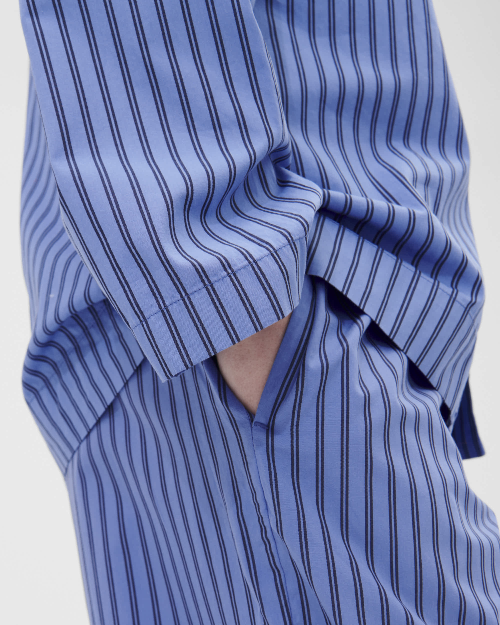 Sleepwear (Poplin) L/S Shirt - Boro Stripes